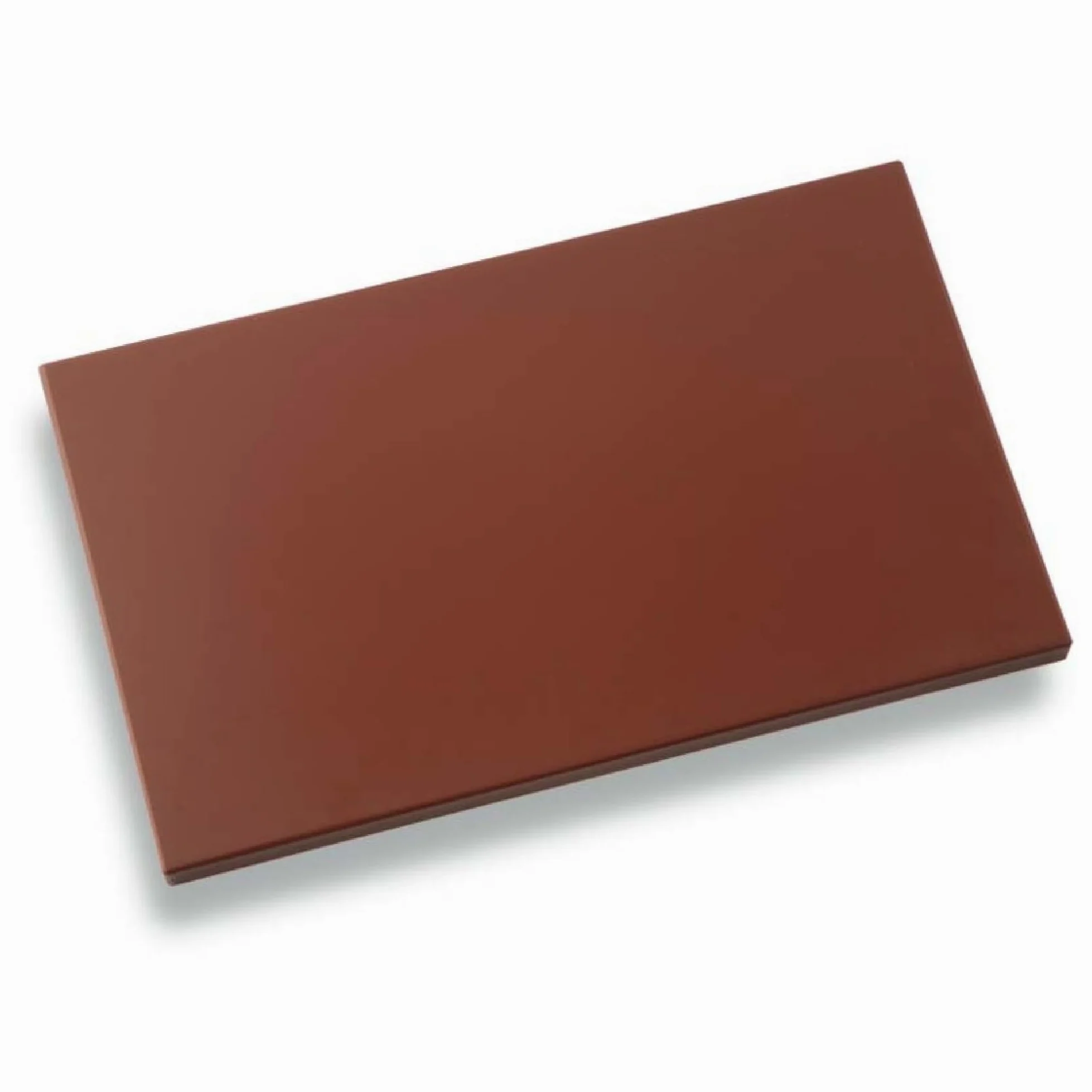 LOUIS TELLIER – Tabla de Cortar HDPE 500 – Antibacterias - Profesional – 60 x 40 x 2 cm – Marrón para Carnes Cocidas y Embutidos – Made in France