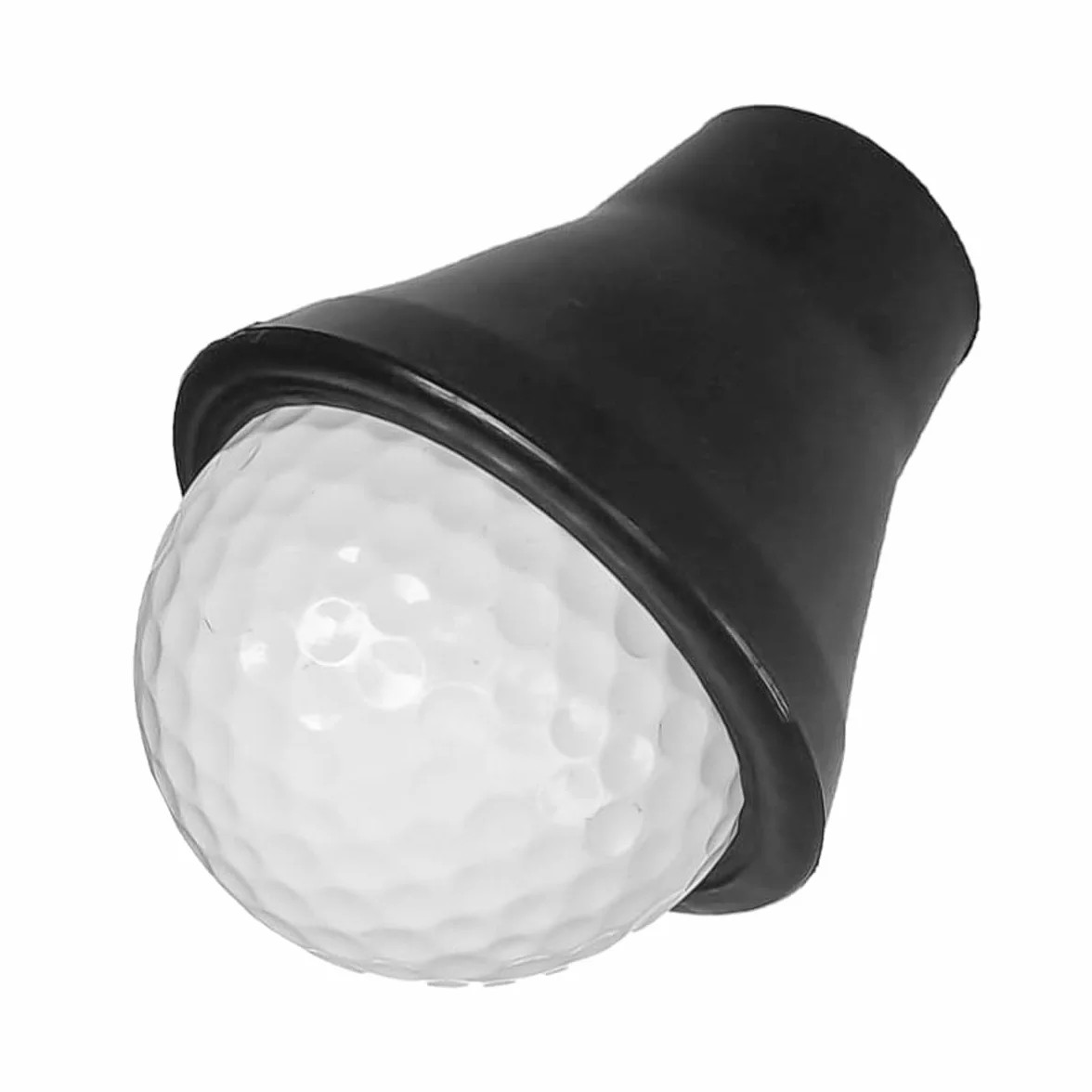Ausi 2 piezas de ventosas de goma negra para recoger pelotas de golf, para agarre de putter.