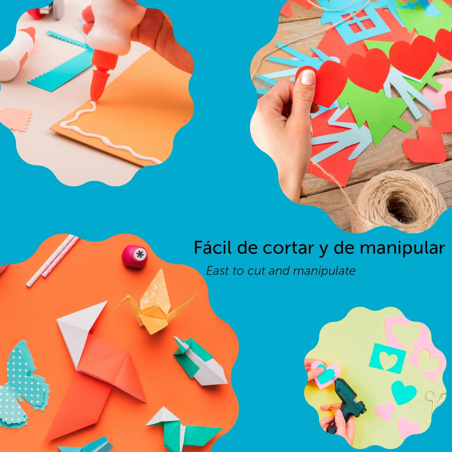 M-Office Cartulina A3 180gr - Surtido de Colores Intensos para Manualidades, Impresión de Documentos y Diseños Creativos (10 Hojas)