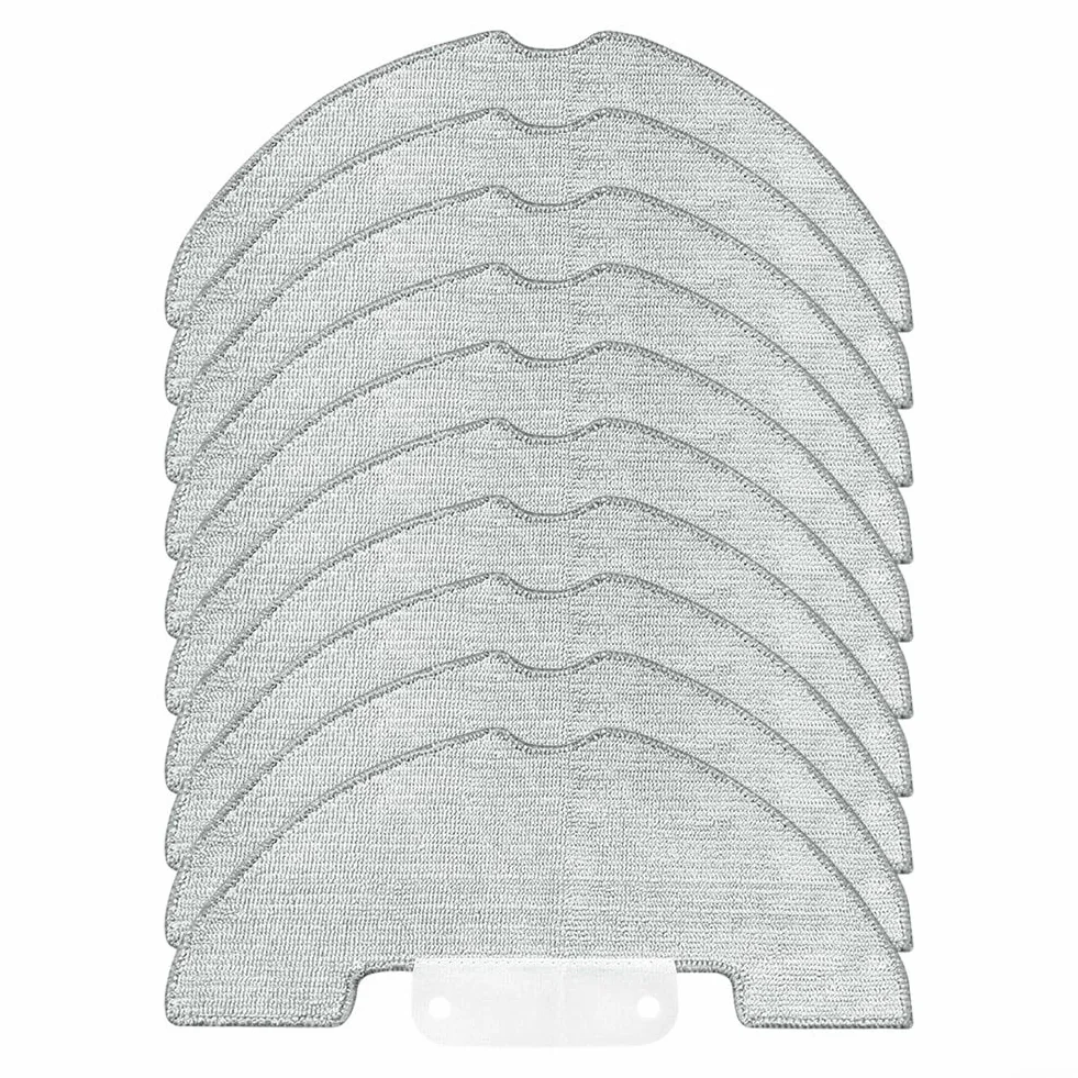 Almohadillas de repuesto para fregona compatibles con Cleanova para W7 W11 W15 y Vexilar para W7 W9 W11 W15 Robot Aspirador Paños de microfibra lavables (paquete de 4)