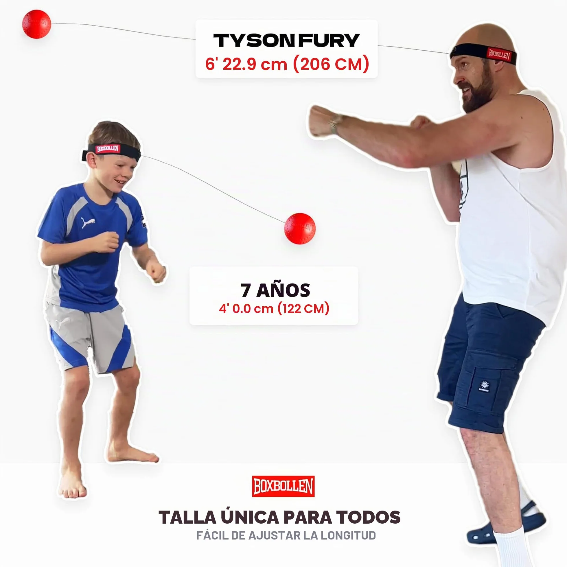 Boxbollen Original Pelota de Boxeo MMA Gear con Correa Ajustable Integración de Aplicación Boxball 1 Paquete
