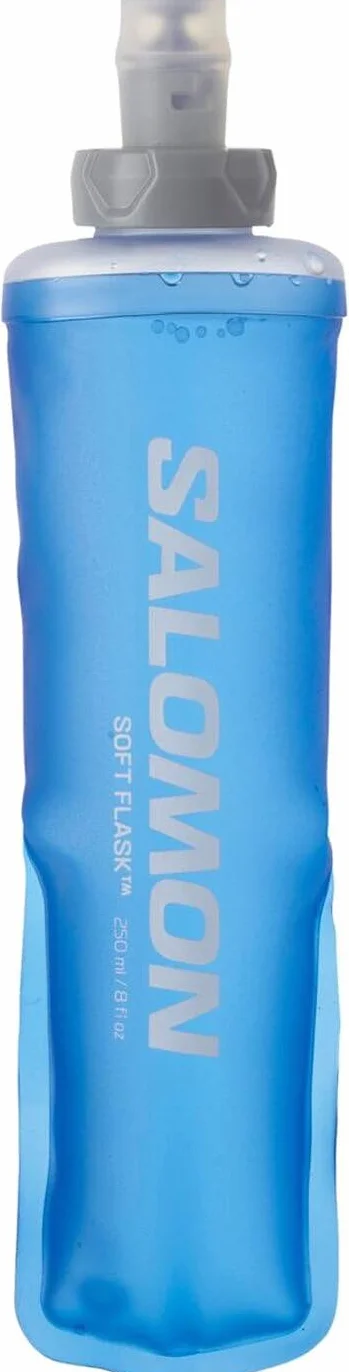 Salomon 250ml Matraz suave, flexible y cómodo, válvula alto flujo, fácil agarre, ajuste bolsillo para hidratación trail cortos