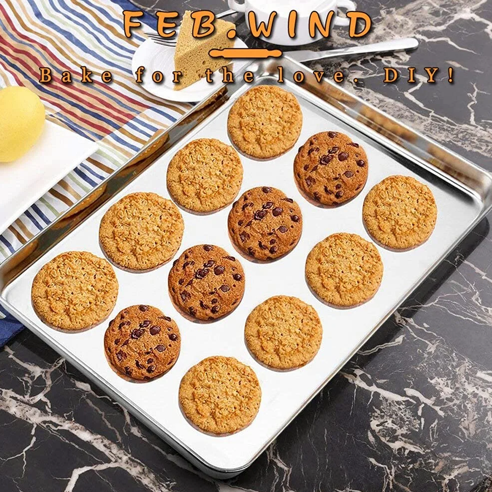 Bandeja de horno extraíble Parrilla rectangular de acero inoxidable Bandeja para hornear galletas Placa con rejilla de enfriamiento Gadget de cocina Sartén antiadherente para horno Horno Rejilla de