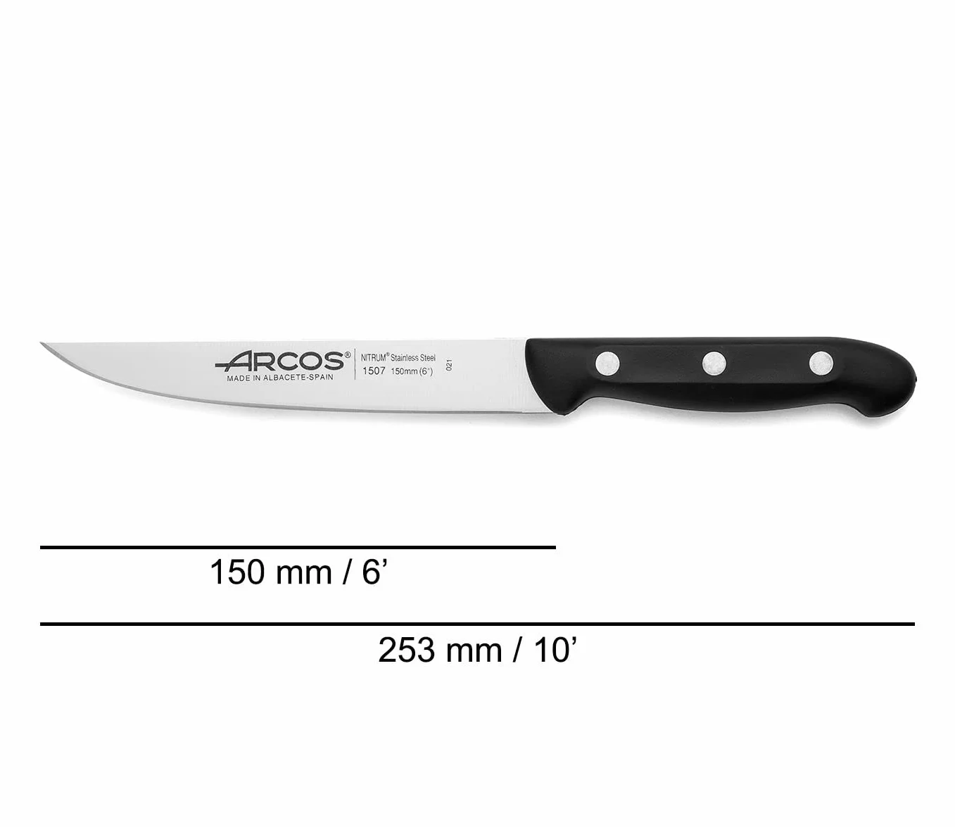 Arcos Juego de Cuchillos de Cocina 4 Piezas Acero Inoxidable Serie Maitre