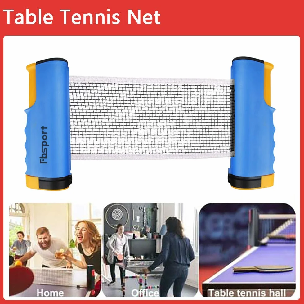 Set de Ping Pong con Red Ajustable, 2 Raquetas y 6 Pelotas
