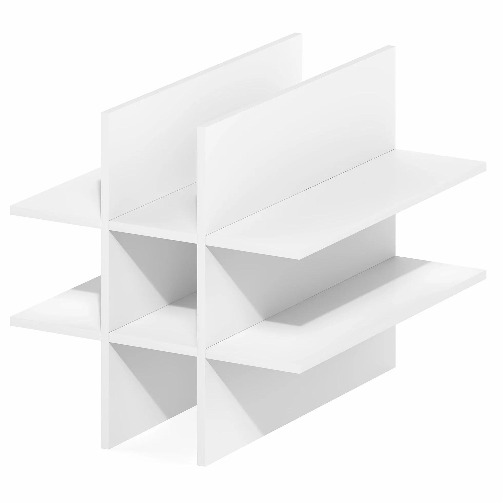 Furinno Cubicle Inserto para Cubo, Organizador de Cubos de 9 Compartimentos, Accesorio de repisa, Compatible con Furinno Triple Thick Cubes y IKEA Kallax, para organización y Almacenamiento, Blanco