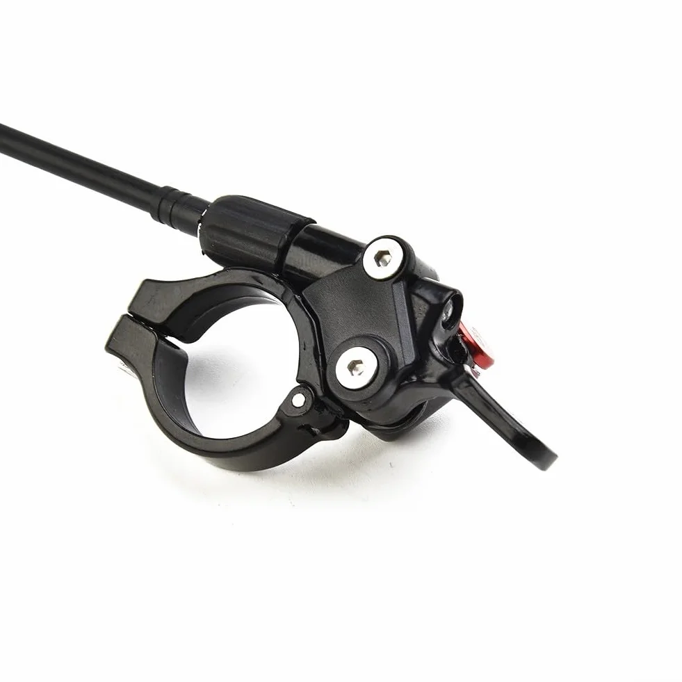 Palanca de interruptor de bloqueo remoto de horquilla de bicicleta de aleación de aluminio compatible con horquillas de suspensión RAIDON, XCM y NCX, se adapta a manillares de 22.2 mm, color negro