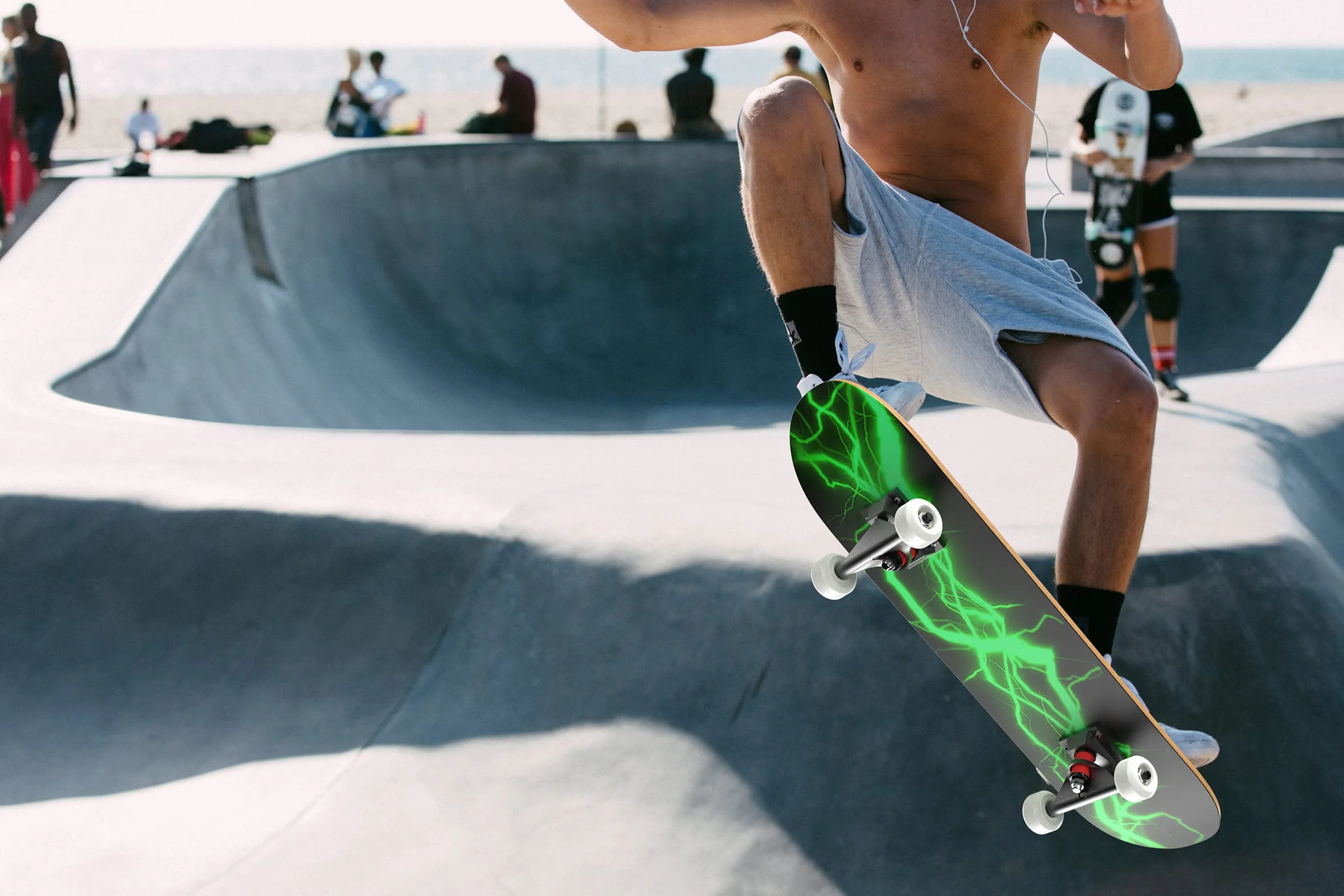 LAYENNE Skateboard 31x8 Pulgadas 7 Capas Arce ABEC-11