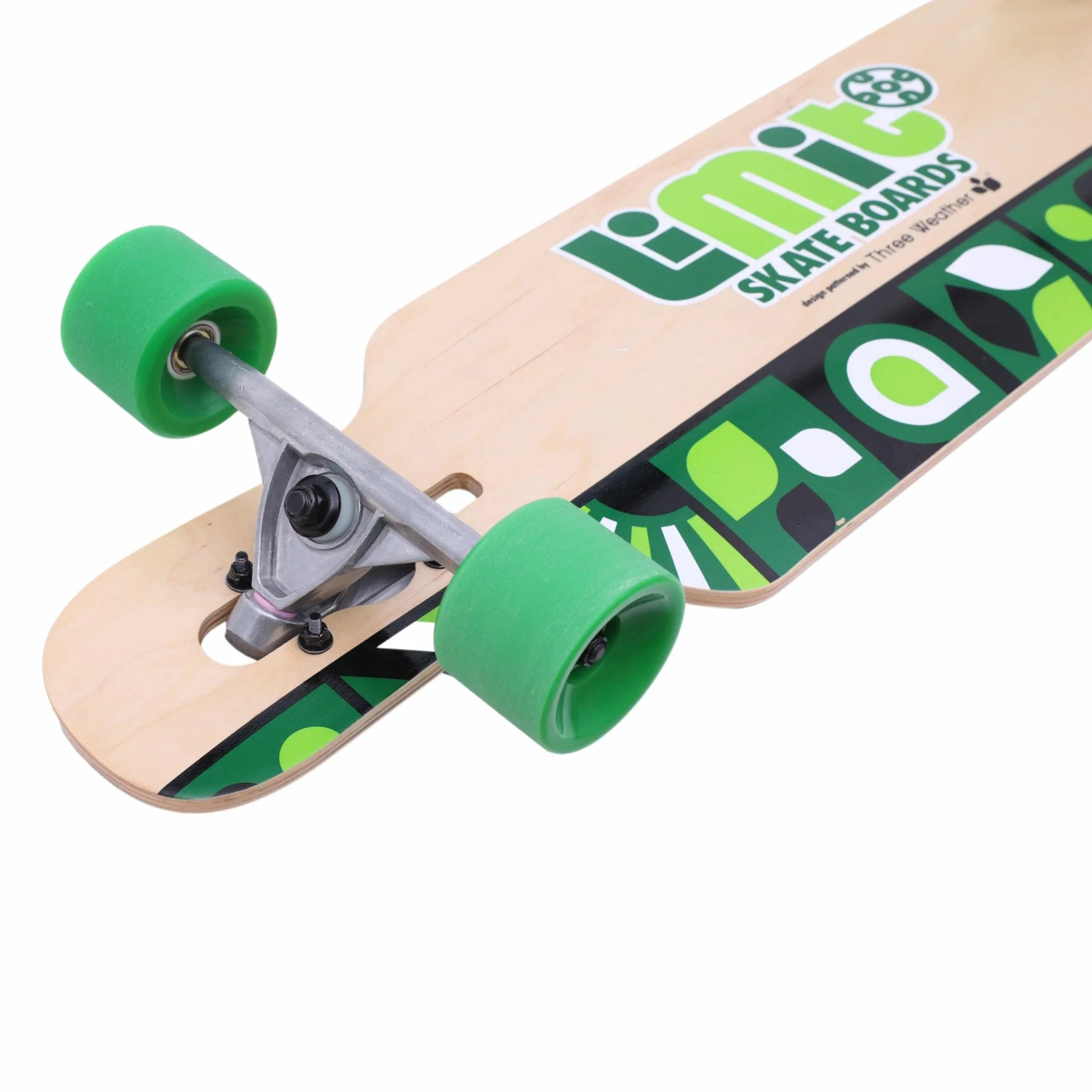 Longboard Drop-Through 92 cm Madera de Arce Ejes Aluminio Ruedas 70x51 mm 78A ABEC-7 Freestyle Freeride