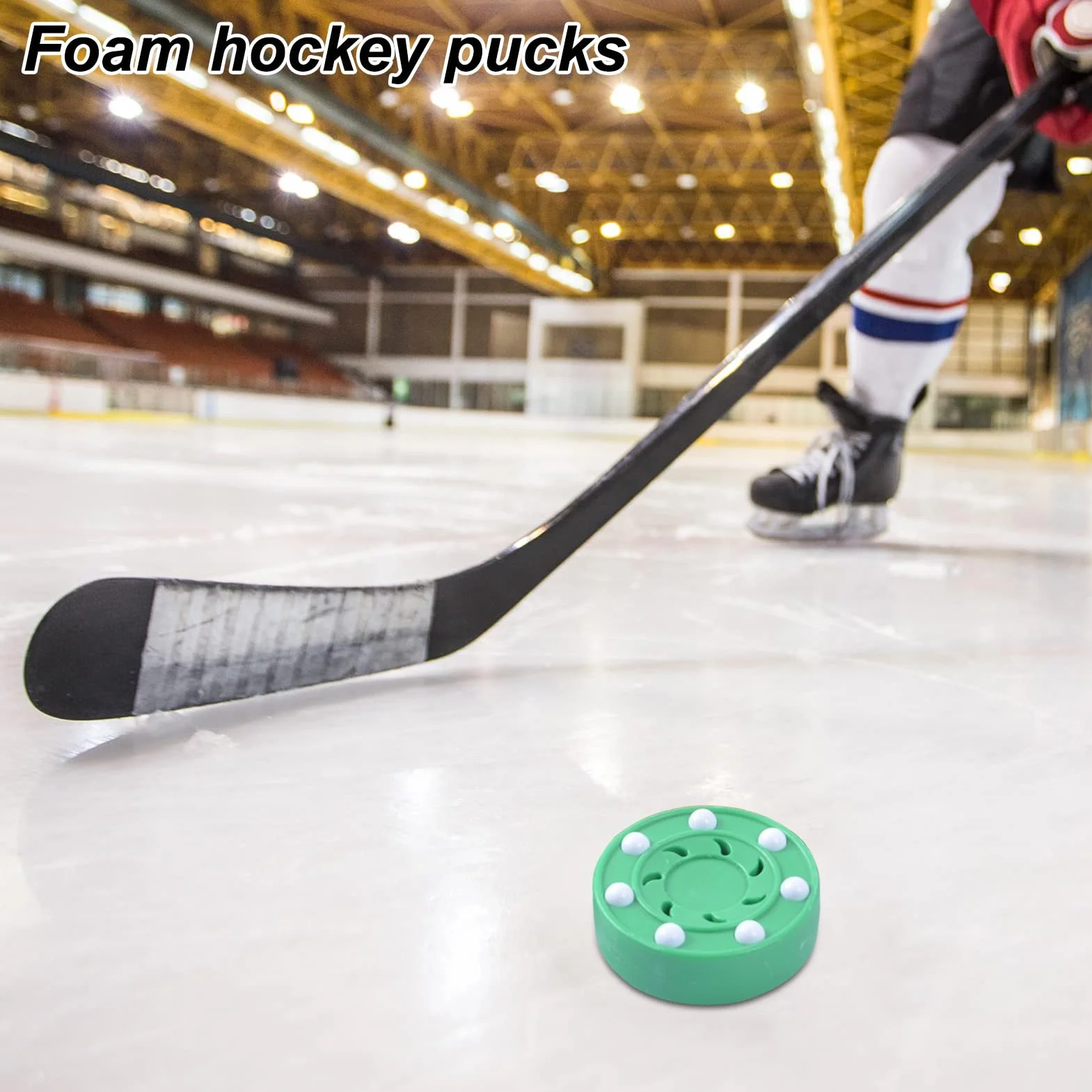 Puck de hockey de espuma interior para entrenamiento deportivo
