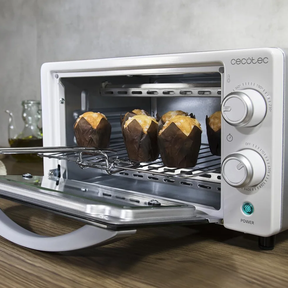 Cecotec Horno de sobremesa Bake&Toast 1090 White, 10 L, 1000 W, Temporizador 60min, 230ºC