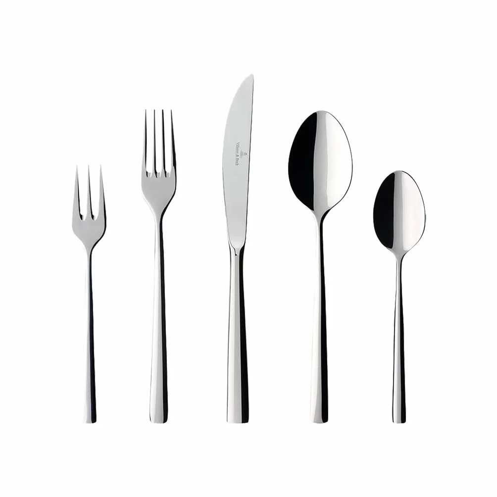 Villeroy & Boch Piemont Cubertería, Para hasta 6 personas, 30 piezas, acero inoxidable