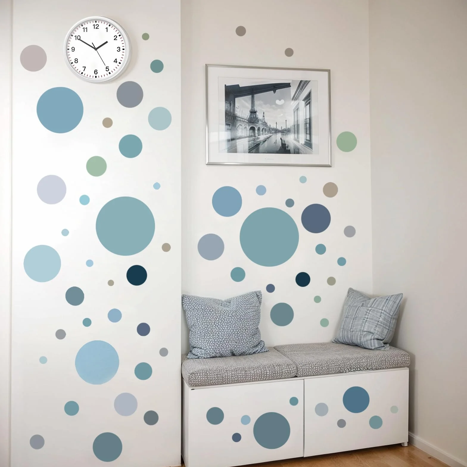 Pegatinas de Pared Puntos PVC Círculo 65 Piezas Decoración Infantil Dormitorio