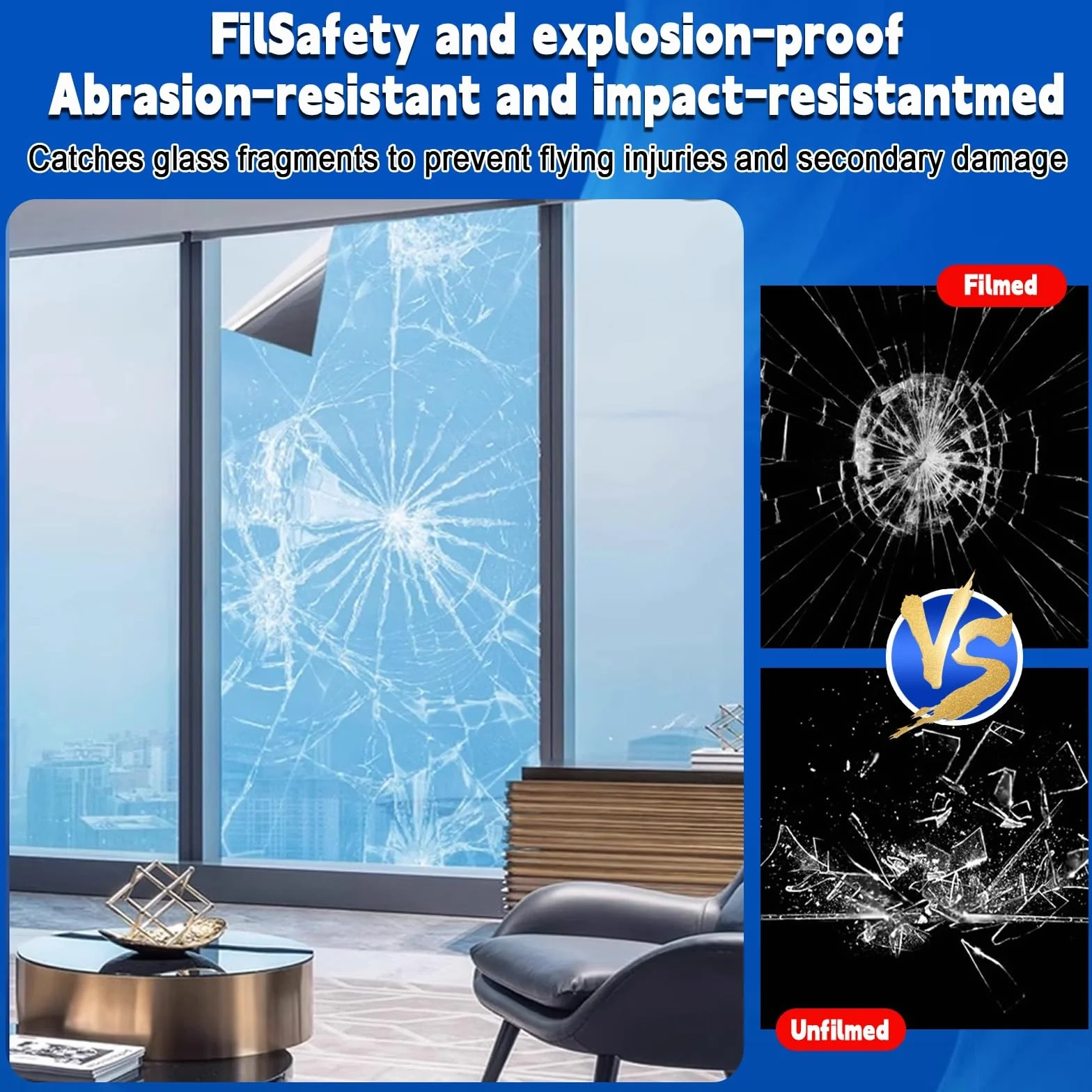 Vinilos para Ventanas 60 x 480 cm Cristal Unidireccional Protector de Privacidad Anti 99% UV y Anti 92% IR Película Opaca para Cristal para Hogar Oficina, Plata