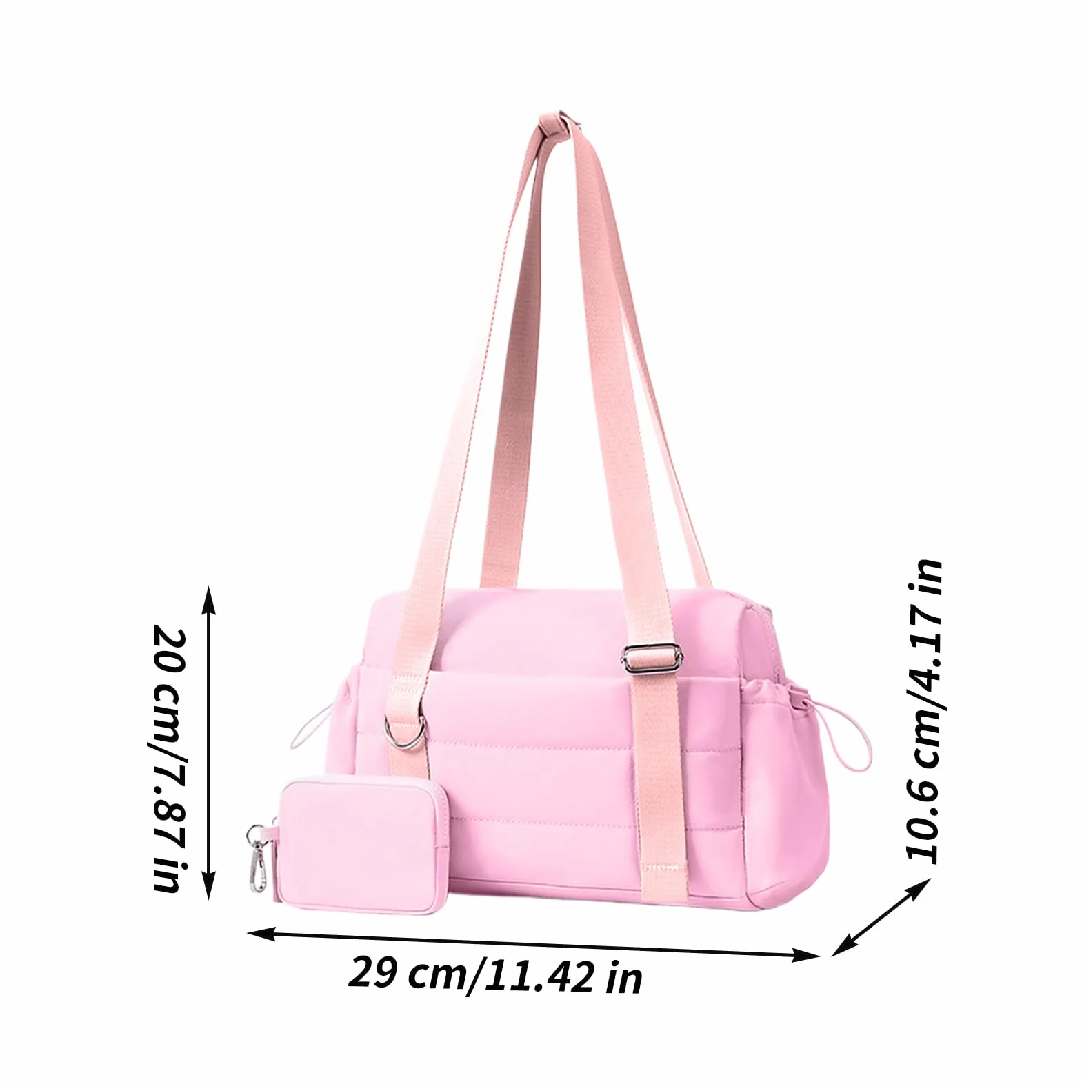 Bolsa Deportiva Grande con Bolsillo Húmedo y Monedero para Viaje y Gimnasio
