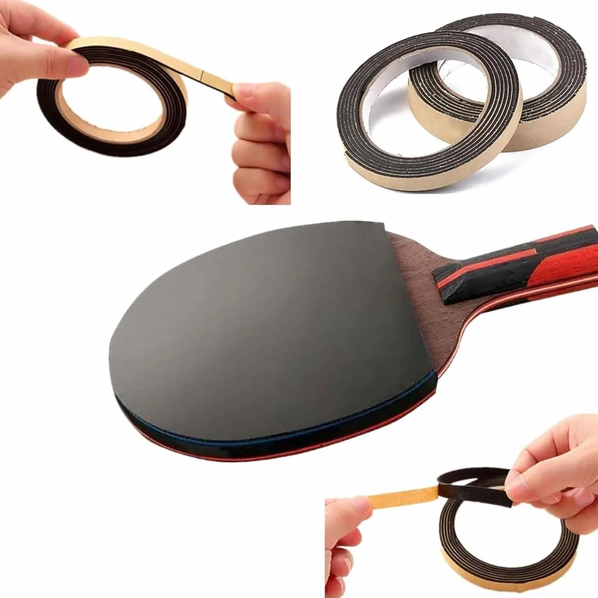 Alide 2 Cintas Laterales Protectoras Para Ping Pong, Resistentes a Impactos, De Esponja (2 M X 1 Cm)