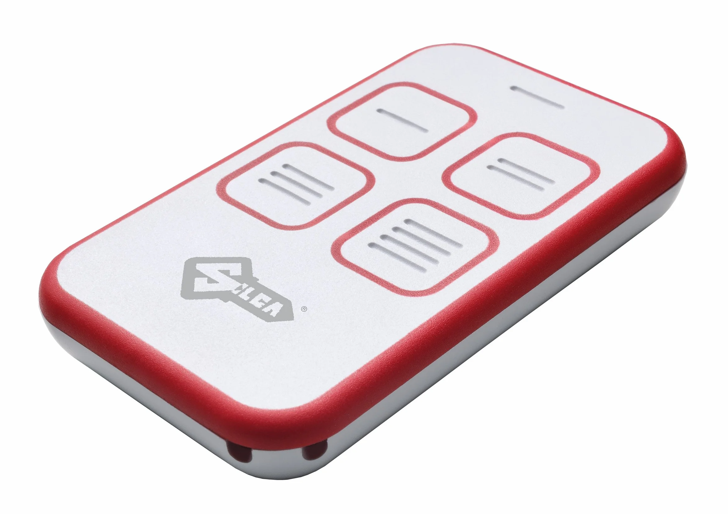 SILCA Air4 - Mando a distancia residencial con 4 botones, cuarzo Air4 Q (27 a 40,685 MHz), color blanco y rojo