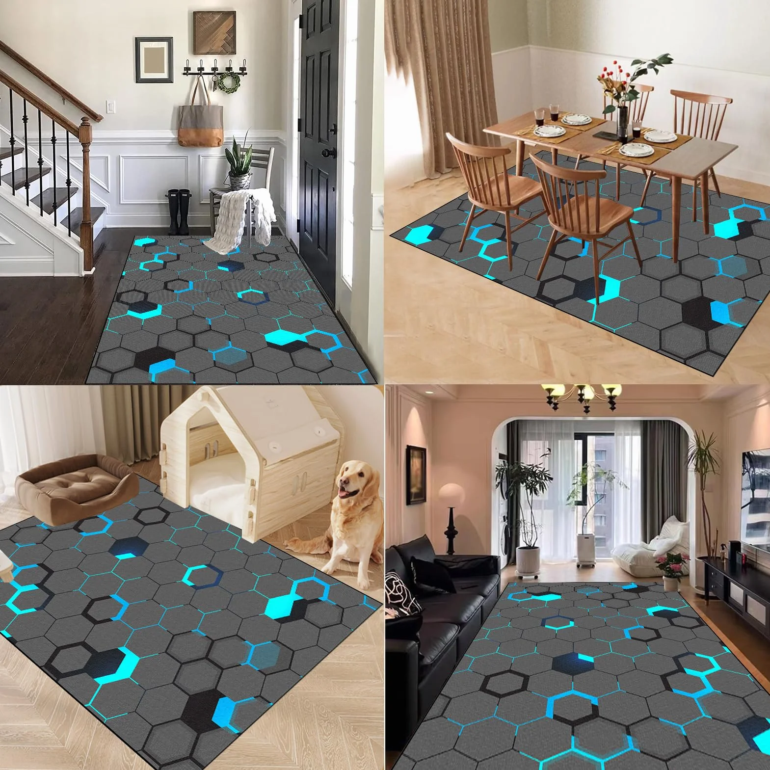 Alfombra Suelo Gaming Oficina Escritorio Gamer Alfombra Silla Oficina Gaming 180 x 230 cm Alfombrilla Protector Suelo Silla Ruedas Protector de Suelo para Silla de Oficina Alfombras de Sillas Lavable