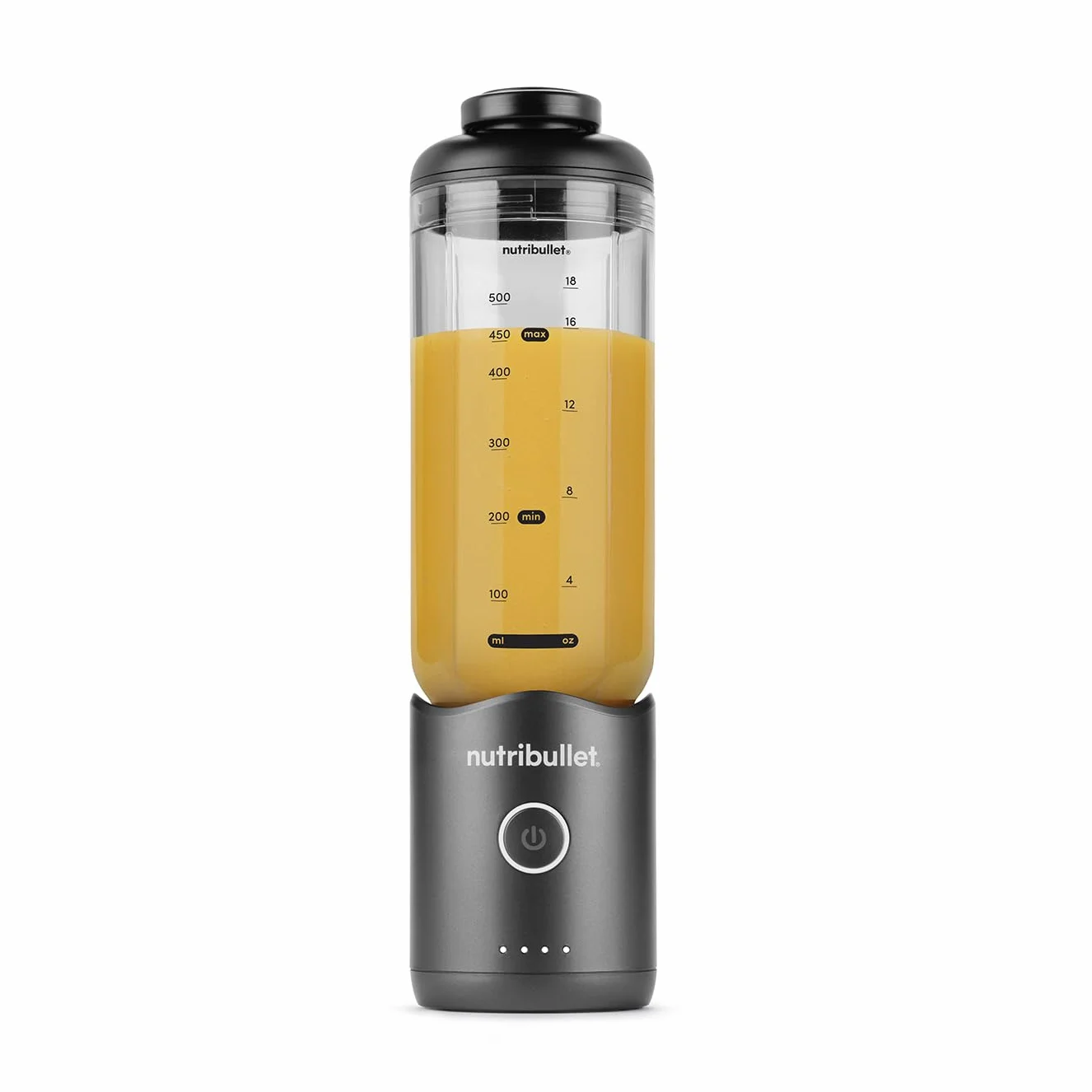 nutribullet Flex Blender en metal, alta capacidad, 500 ml, listo para viajar, cuchillas desmontables, indicador de batería, diseño portátil, elegante y compacto, fácil de mezclar, para batidos y jugos