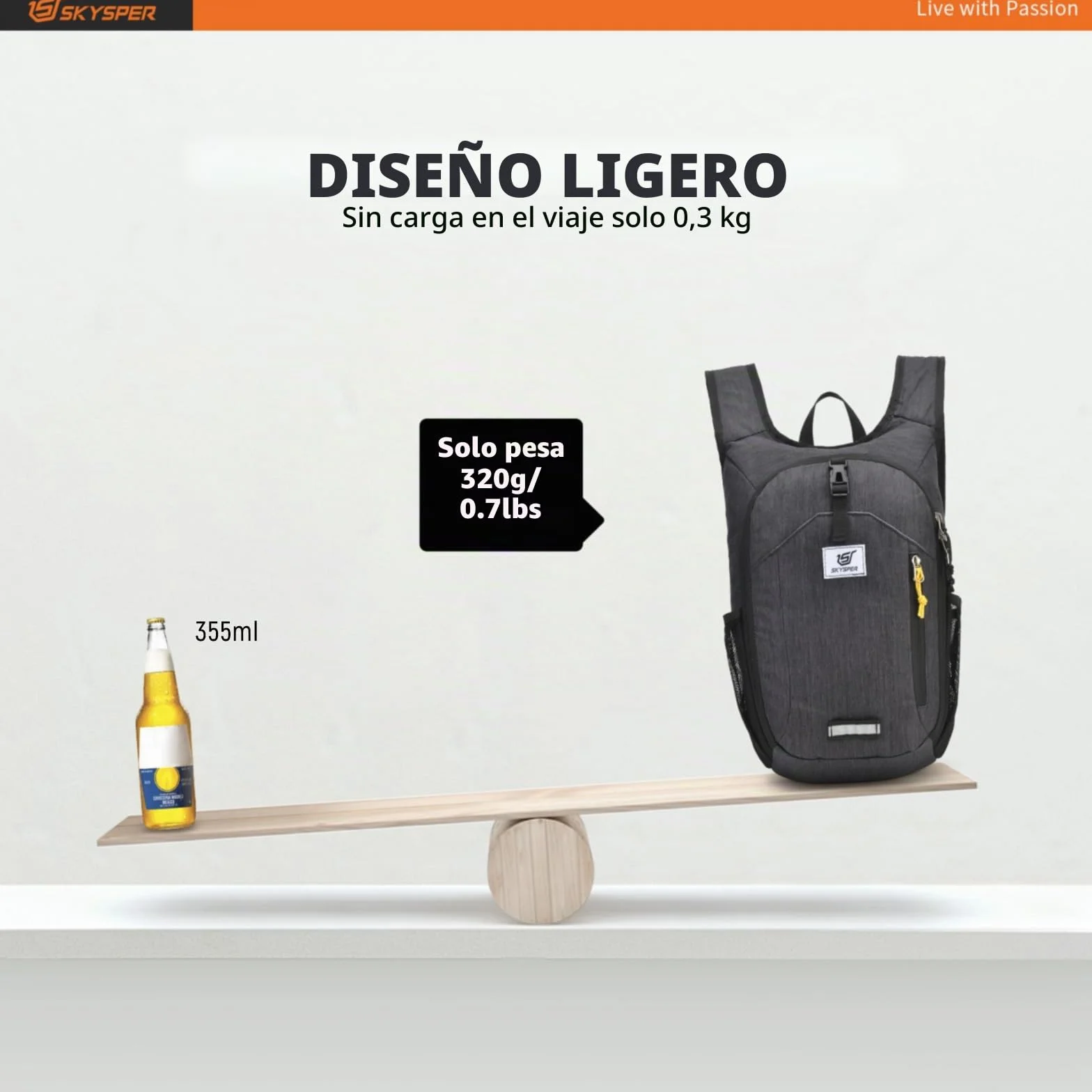 SKYSPER Mochila Plegable Ultraligera 10L, Mochila de Viaje Pequeña para Hombre Mujer Senderismo