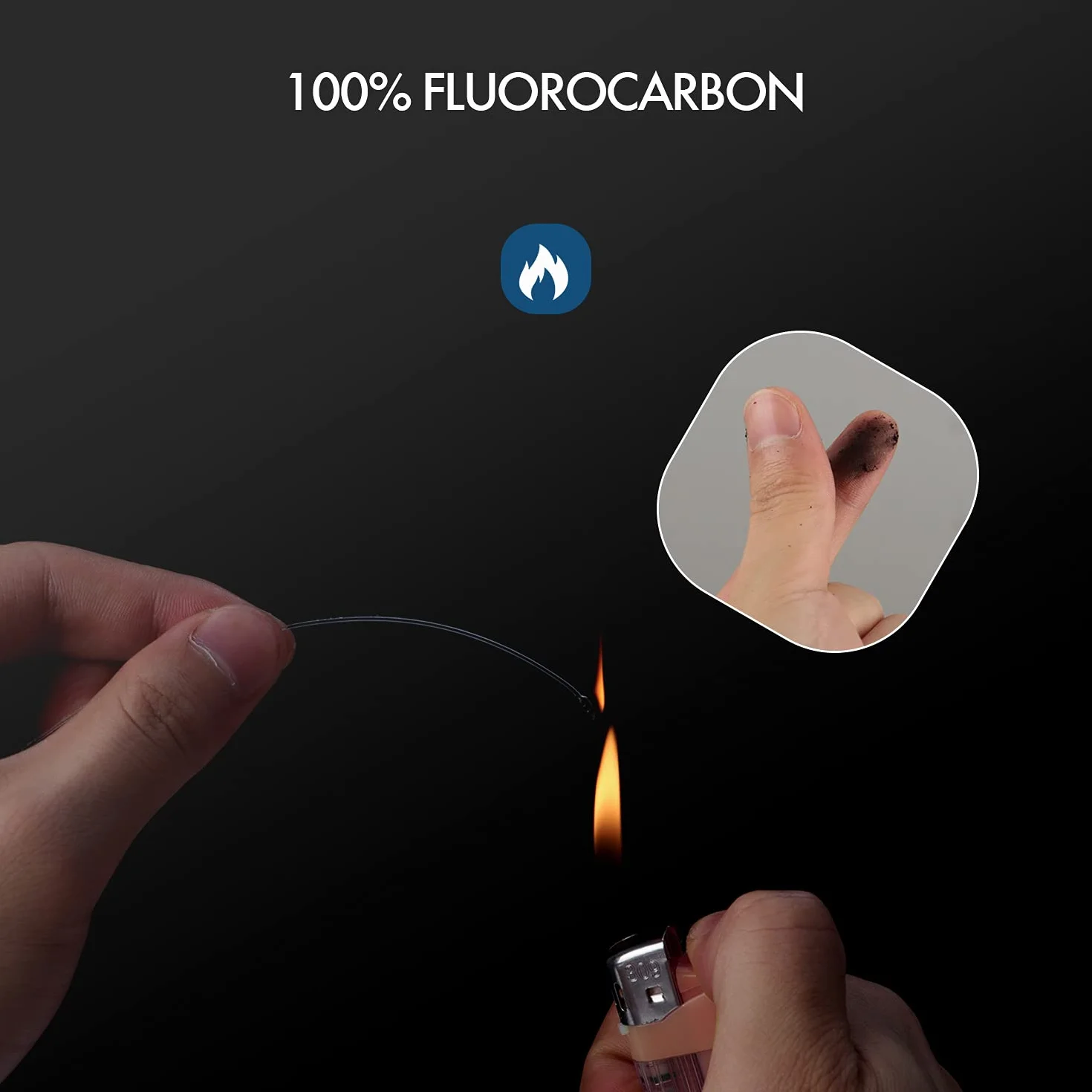 Líneas de Líderes de Pesca de Fluorocarbono, 10/20 Unidades, Broches Giratorios para Agua Salada