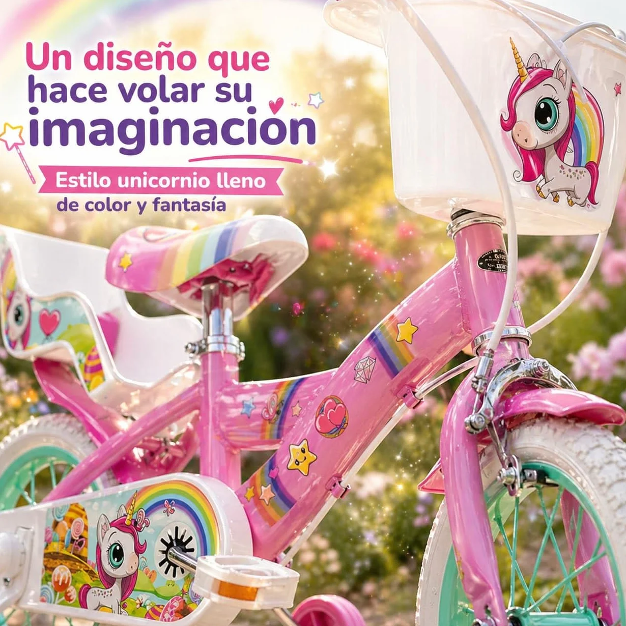 Toimsa Bicicleta Unicornio 14" (4/6 años)