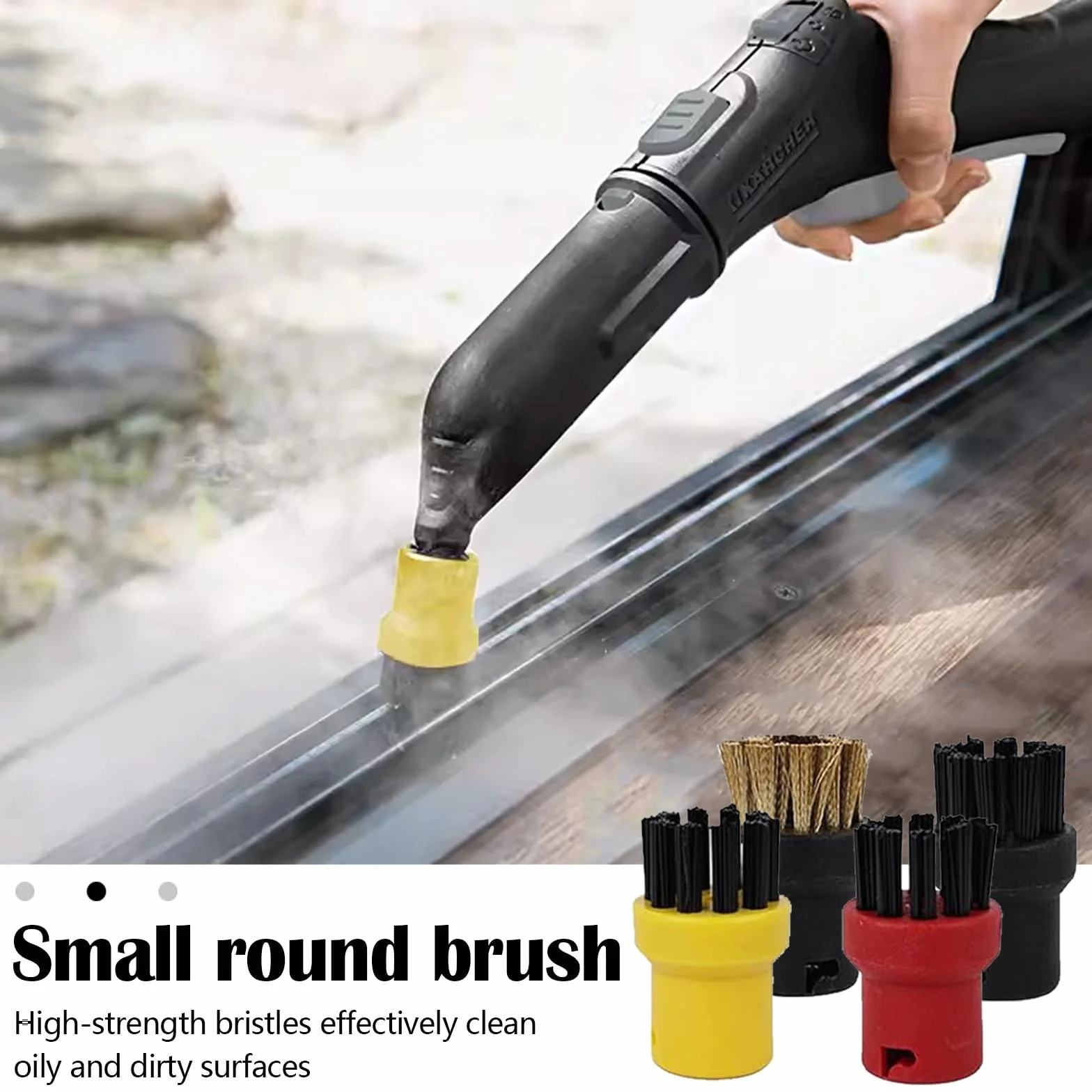 Repuestos Para Limpiadores A Vapor, 9PCS Accesorios Para Limpiador A Vapor Para Kärcher SC1 SC2 SC3 SC4 SC5 Boquilla Manual Cepillo Redondo Boquilla Cepillo Boquillas Eléctricas Para Kärcher