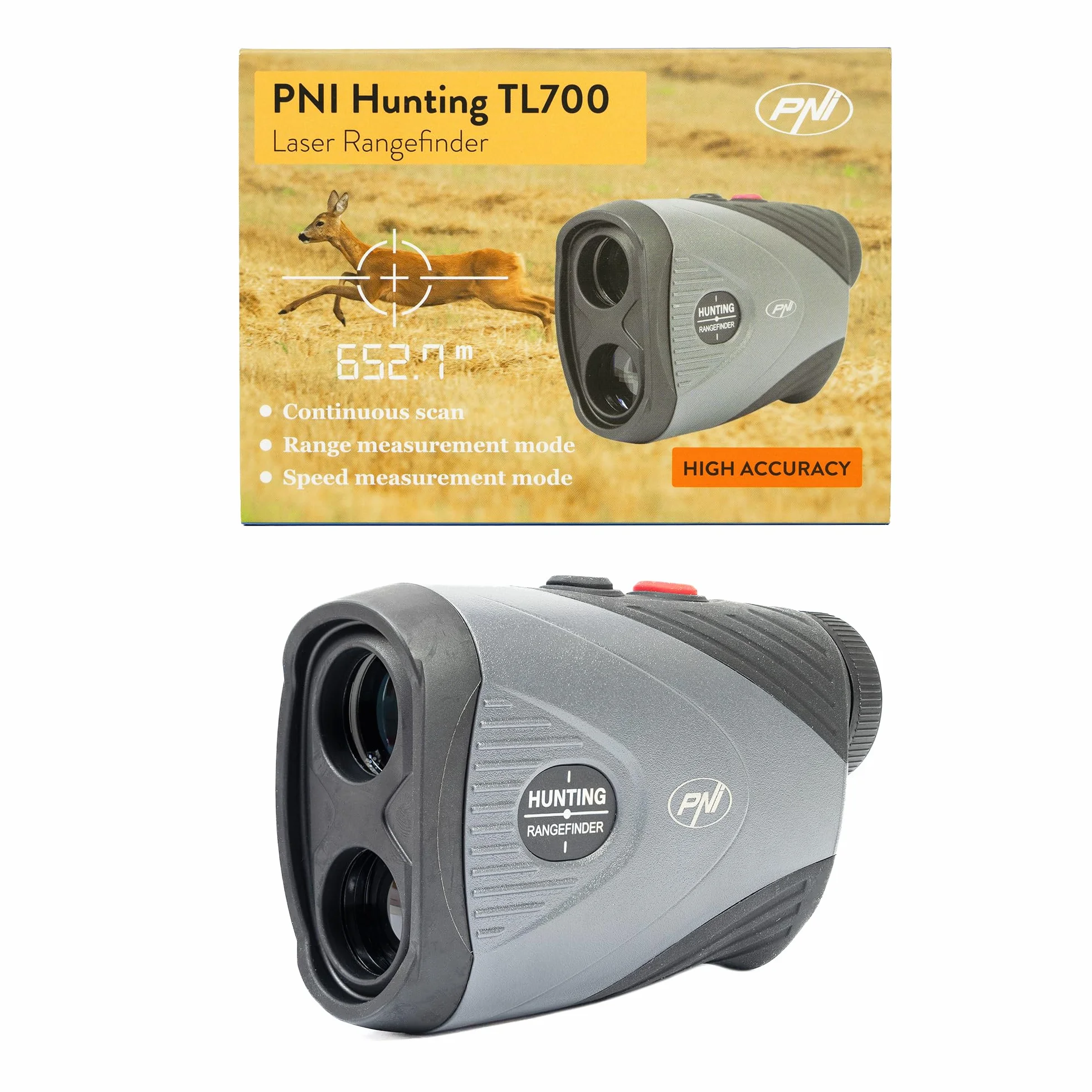 PNI Hunting TL700 Telémetro Láser 1100m Zoom 7X IP54