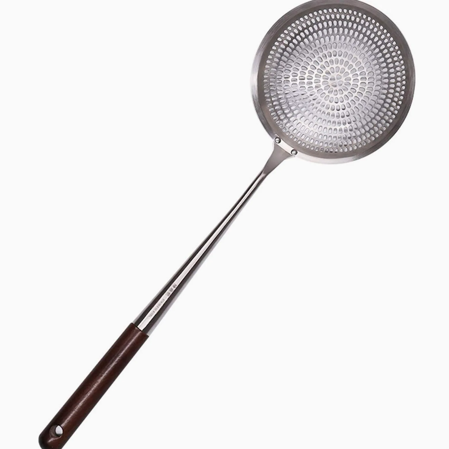 Cuchara agujereada Colador de Acero Inoxidable, colador Fino, hogar y colador Comercial de Acero de 13,1 Pulgadas de Largo colador