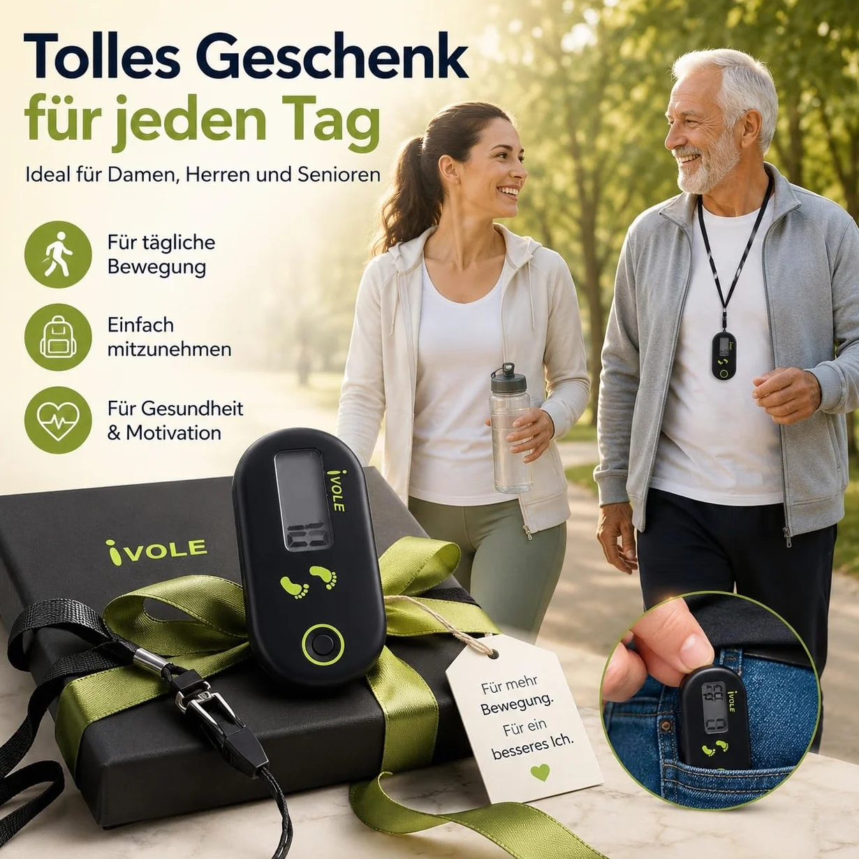 Podómetro de Pantalla Mini 3D para Caminar,Podómetro Clip,Mini podómetro electrónico portátil,Podómetro para Caminar,Podómetro Digital,Mini Podómetro para Caminar