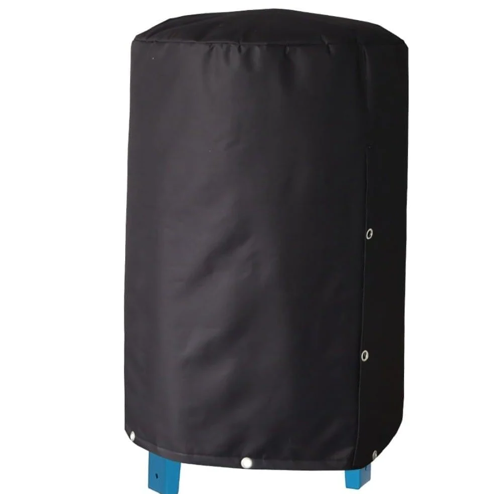 Cubierta redonda de aislamiento para tanque de presión, 61 x 86 cm, resistente a la intemperie, tela Oxford, protector de bomba para pozo de agua, color negro