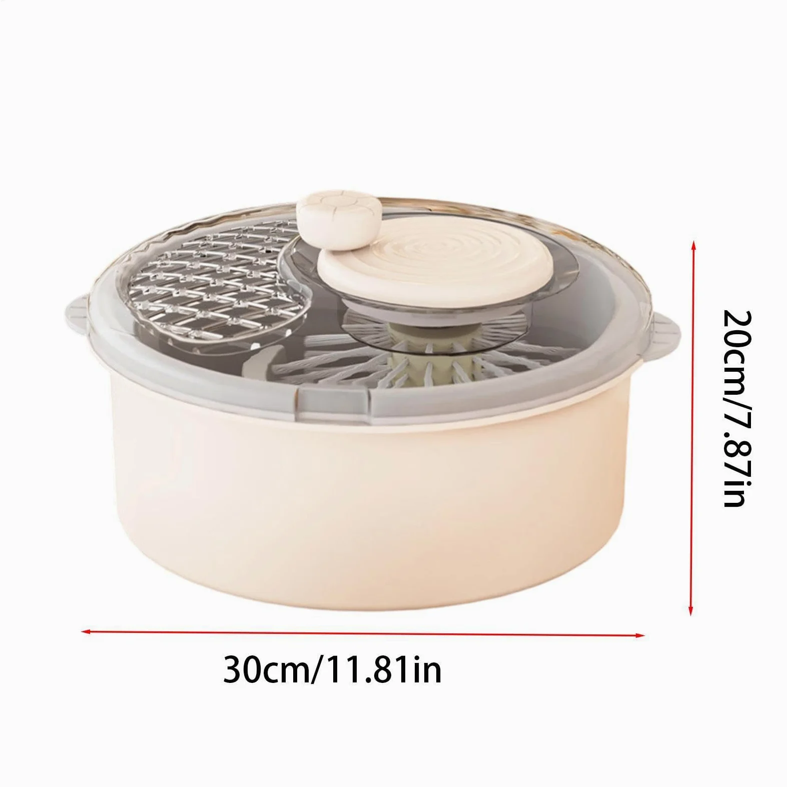 Gran centrifugadora de ensaladas Purificador multiusos, limpieza manual y | Limpiador Alimenticio y Secador de Ensaladas Para Productos, Bayas, Lechuga, Hogar, Cocina Y