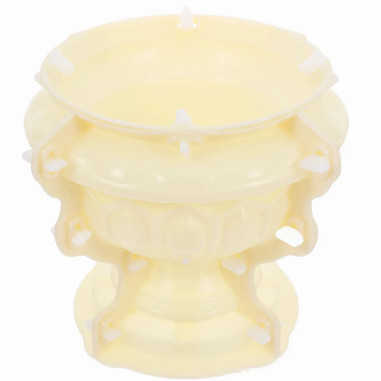 Happyyami Molde de plástico para hacer macetas, 13,00 x 13,00 x 10,24 pulgadas, molde de riego reutilizable para maceta, molde para manualidades, estilo europeo, fácil de limpiar para jardín y