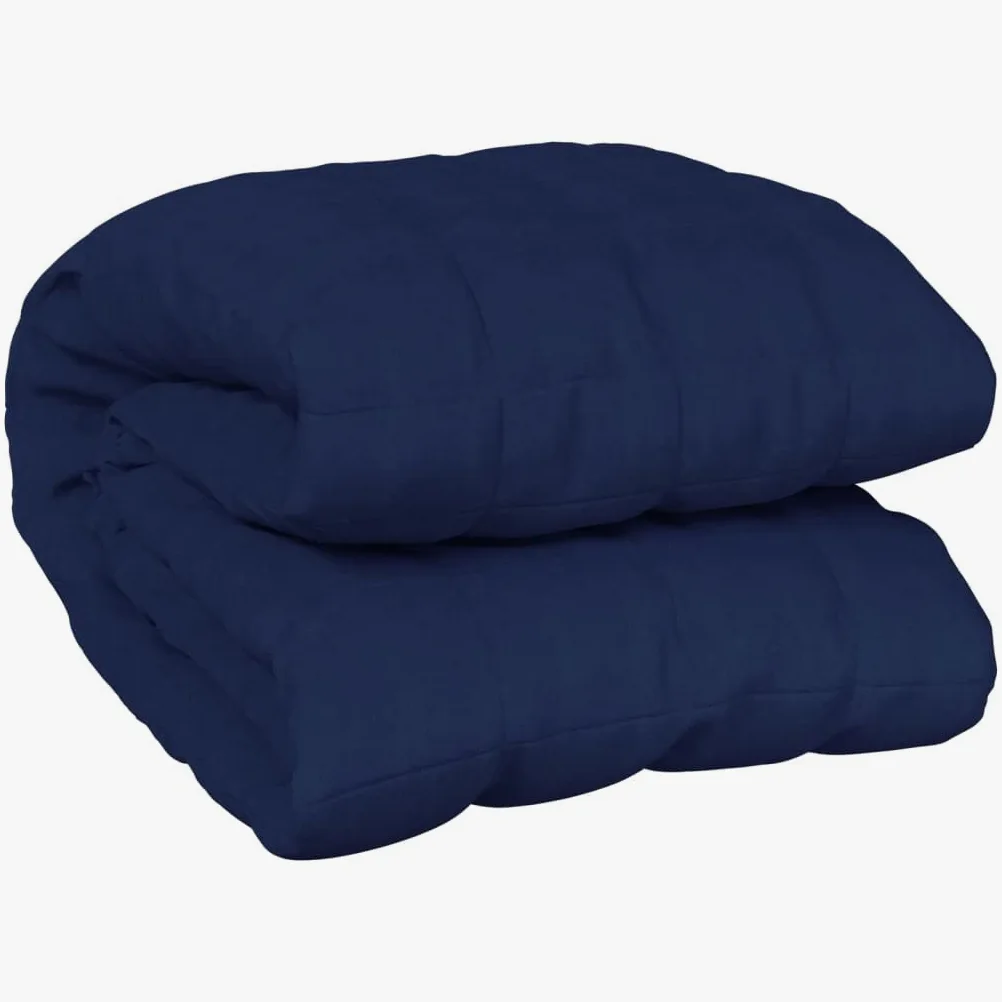 Homgoday Manta ponderada azul 152 x 203 cm 7 kg tela, muebles manta cálida y confortable, manta de alta calidad Tipo3154801