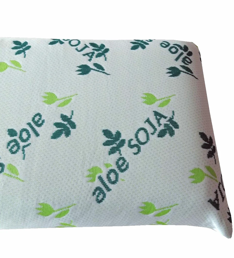 elalmacendelcolchon - Almohada viscoelástica con aceites Naturales y Aloe Vera, Modelo Nature, Viscosoja, Doble Funda, Funda Exterior 100% algodón, Blanca - 150 x 34 cm - Otras Medidas Disponibles