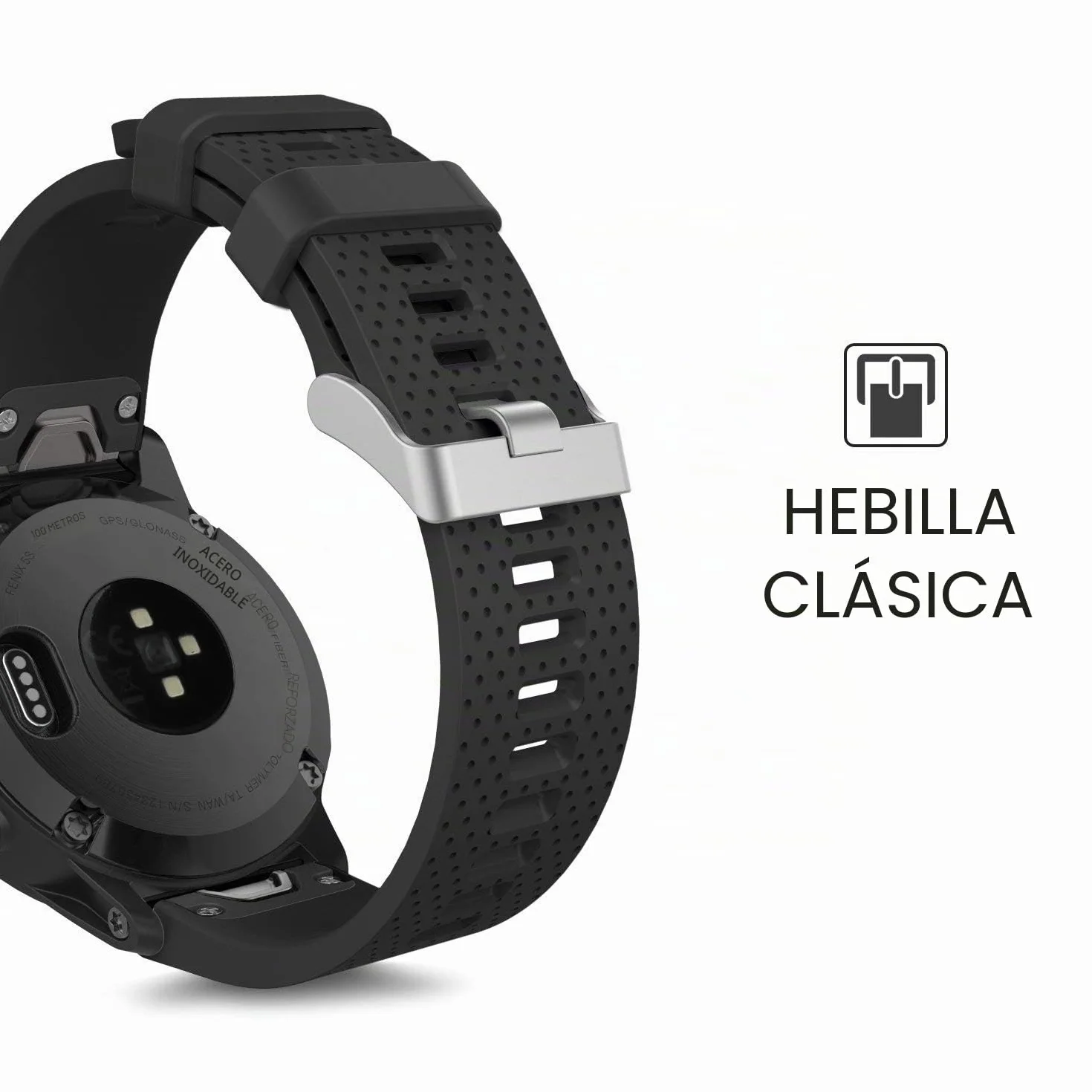 Correa de Reloj Garmin Fenix 5S Silicona Suave Repuesto para 5S/6S/7S