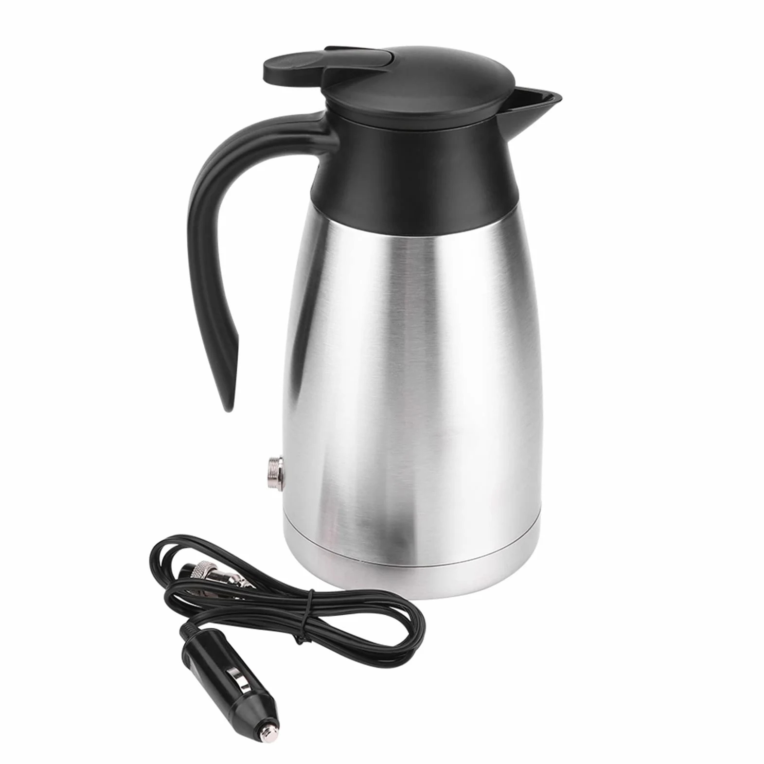 Yctze Caldera eléctrica en la taza de calefacción del coche - 1000 ml 12 V 24 V Electricidad de acero inoxidable en la caldera del coche - viaje - termos