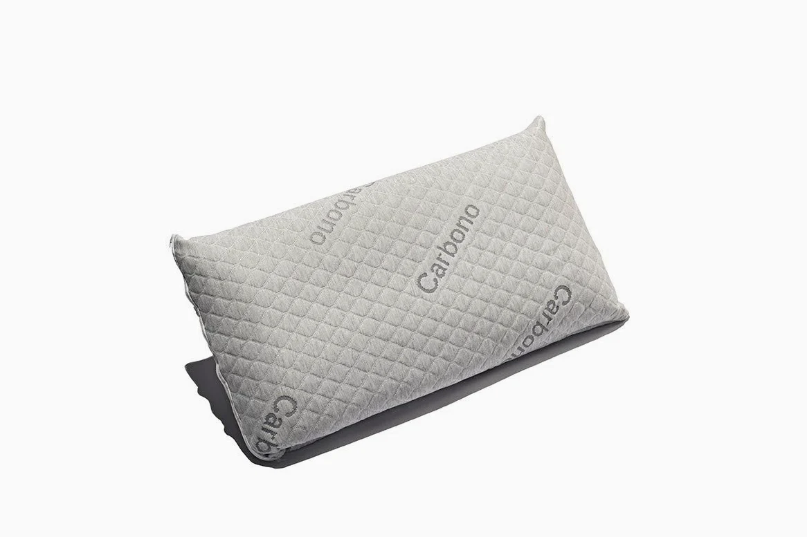 ECCOX - Pack de 4 Almohadas Viscoelásticas Carbono - 120x40 cm - Núcleo de Viscoelástica Inyectada - Tratamiento con Carbono Activo - Desenfundable y Termosensible - Firmeza Media