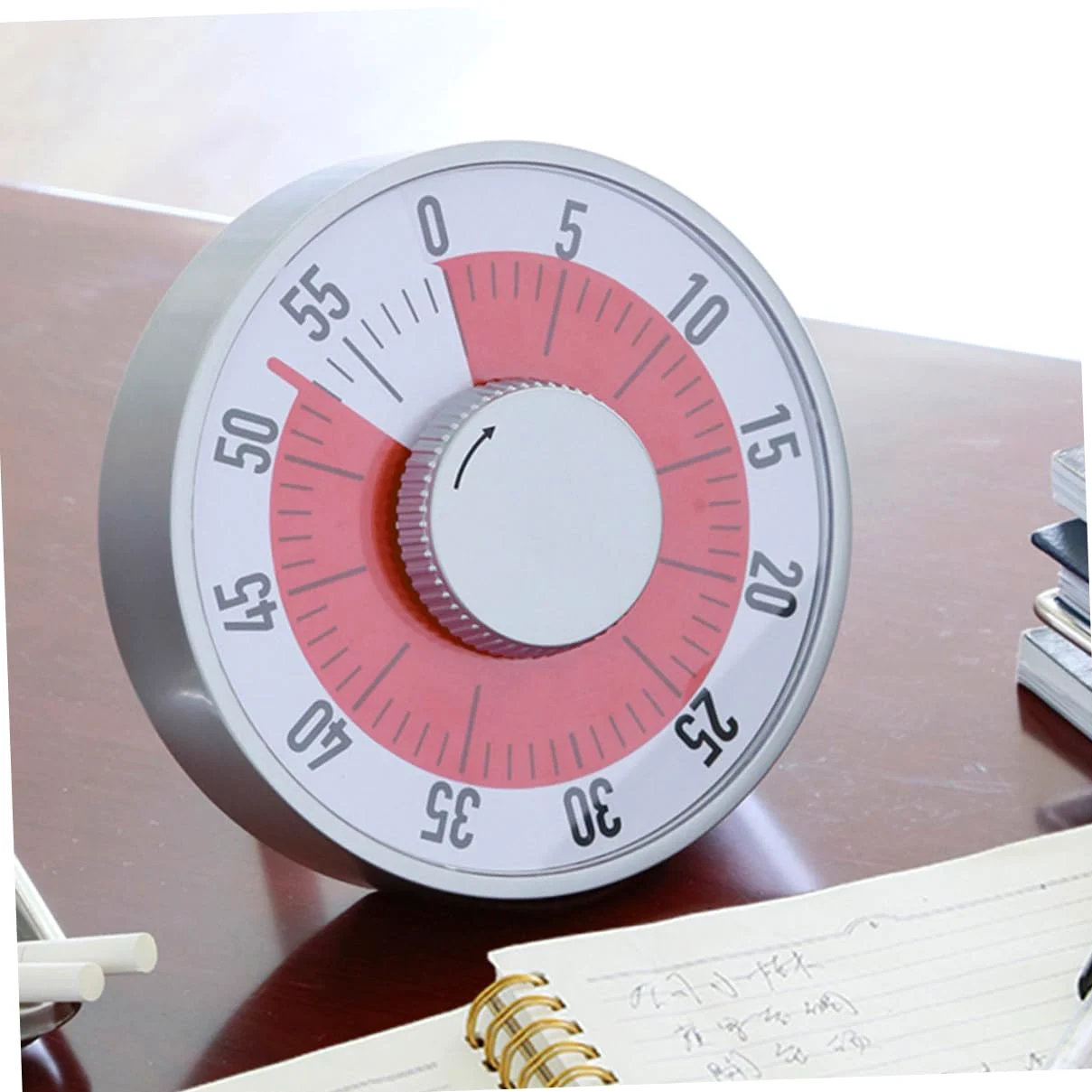 ULTECHNOVO Temporizador Mecánico Cuerpo de Abs Blanco de Cocina y Estudio, Cuenta Regresiva Alarma Adecuado para Cocinar, Hornear y Ejercicios