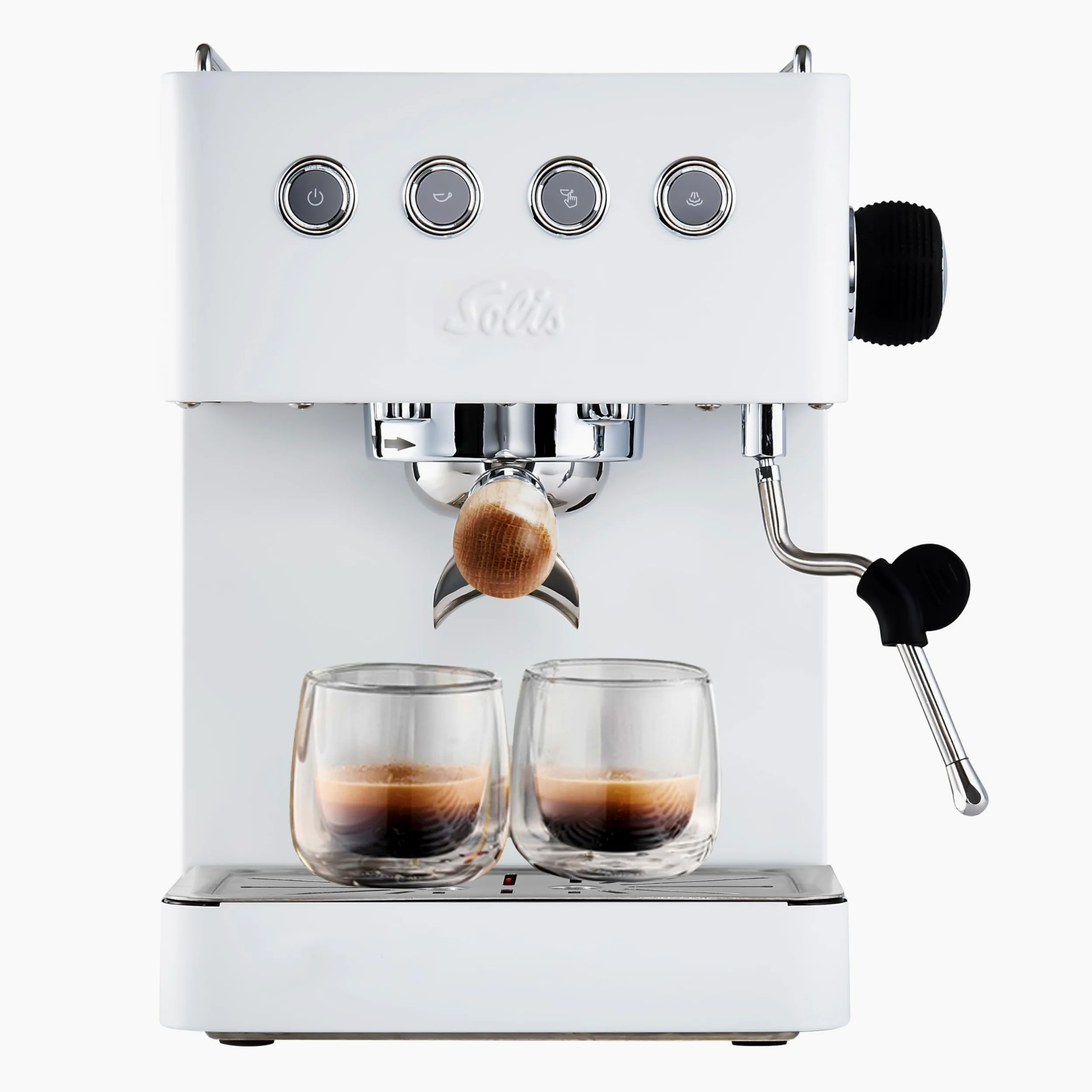 Solis Barista Gran Gusto - Cafetera espresso (acero inoxidable), color blanco