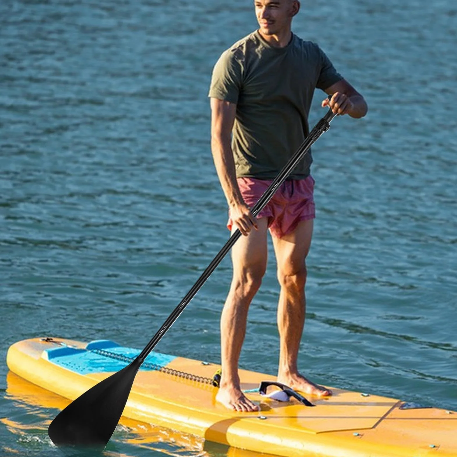 Remos inflables para kayak, tabla de remo extraíble para surf, suministros reutilizables para deportes acuáticos