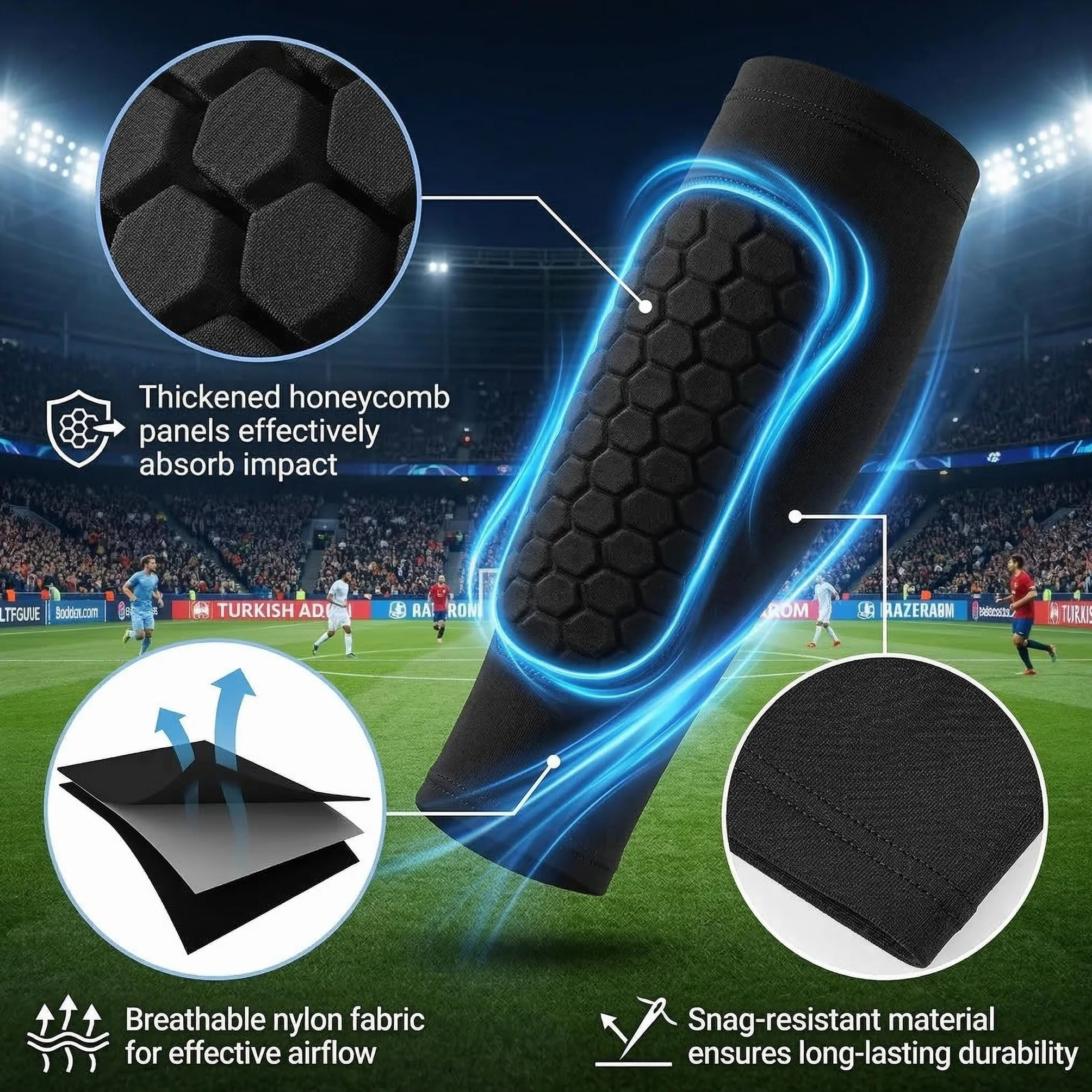 Espinilleras Fútbol para Niños con Calcetines de Sujeción, Protección Tibia Acolchado EVA, Transpirables Antideslizantes (Talla MS, 1 Par)