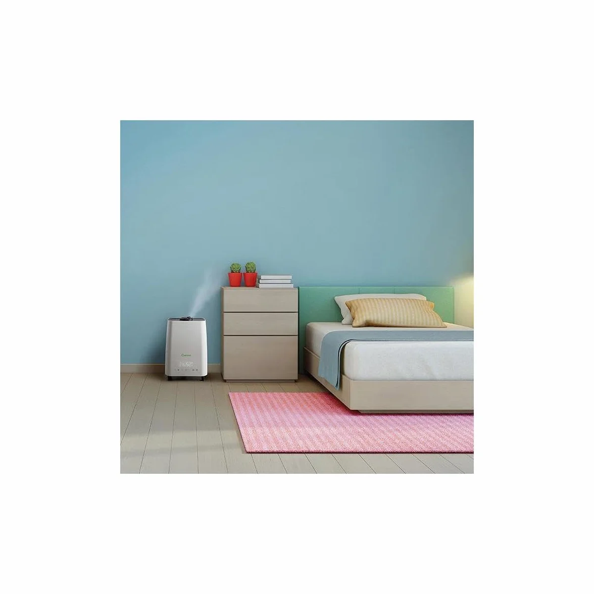 Meaco Deluxe 202 Humidificador Ultrasónico de Alta Gama con Purificador de Aire Integrado, Humidificador Silencioso para Dormitorio, Oficina y Hogar, Control de Humedad y Bajo Consumo