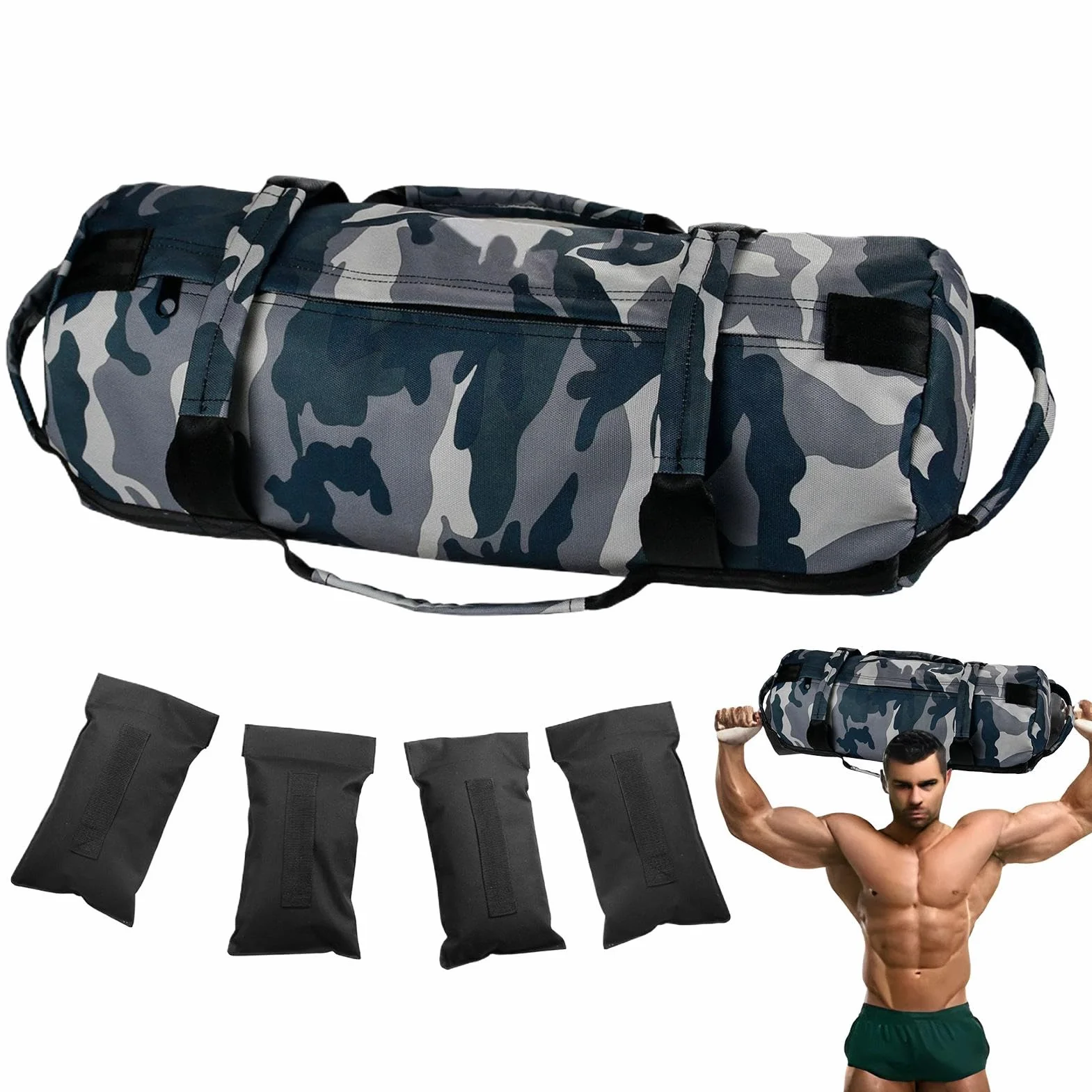 Bolsas de Ejercicio de Servicio Pesado - Entrenamiento de Peso Ajustable