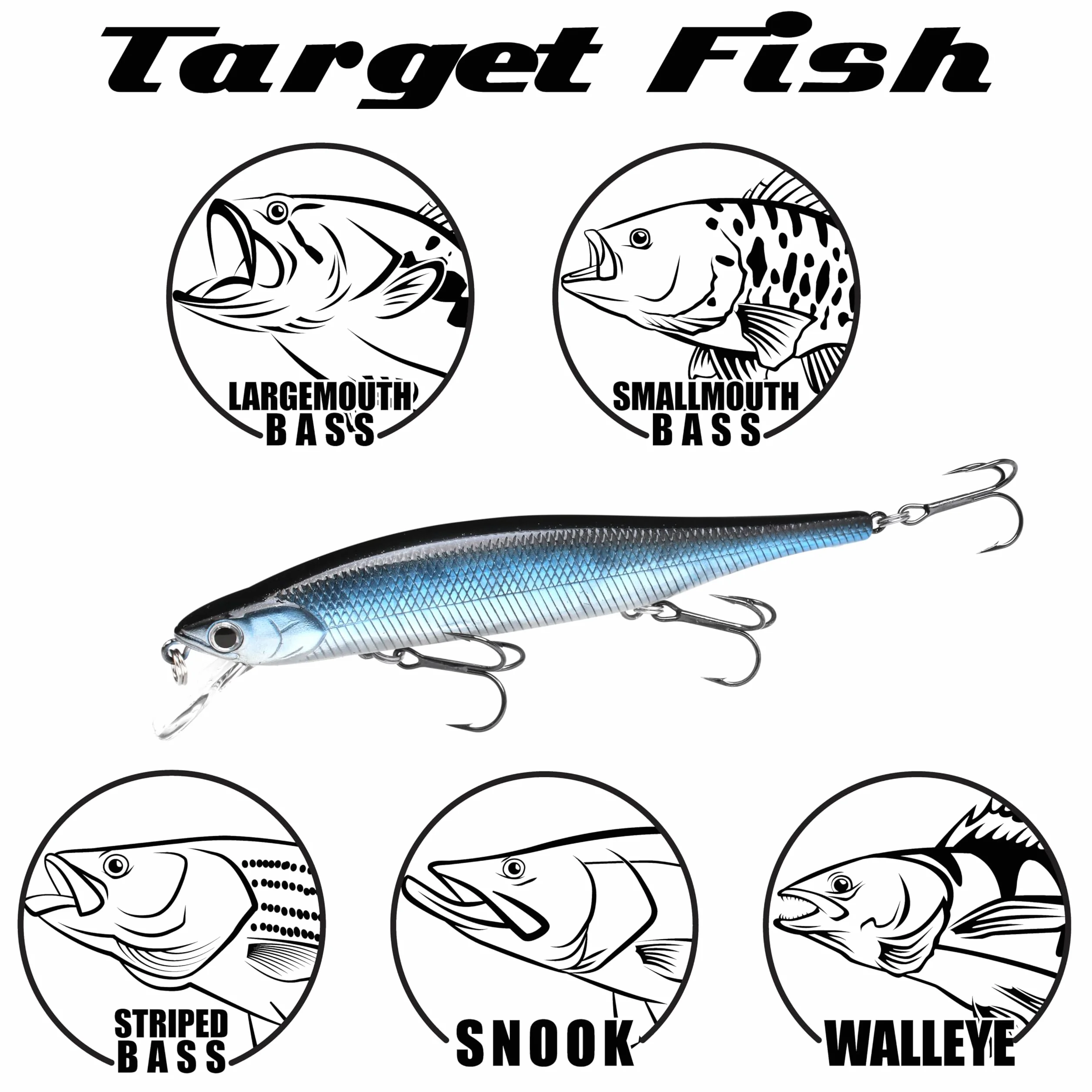 LUCKY CRAFT Lightning Pointer 110SP 179 Flake Flake Golden Sexy Minnow