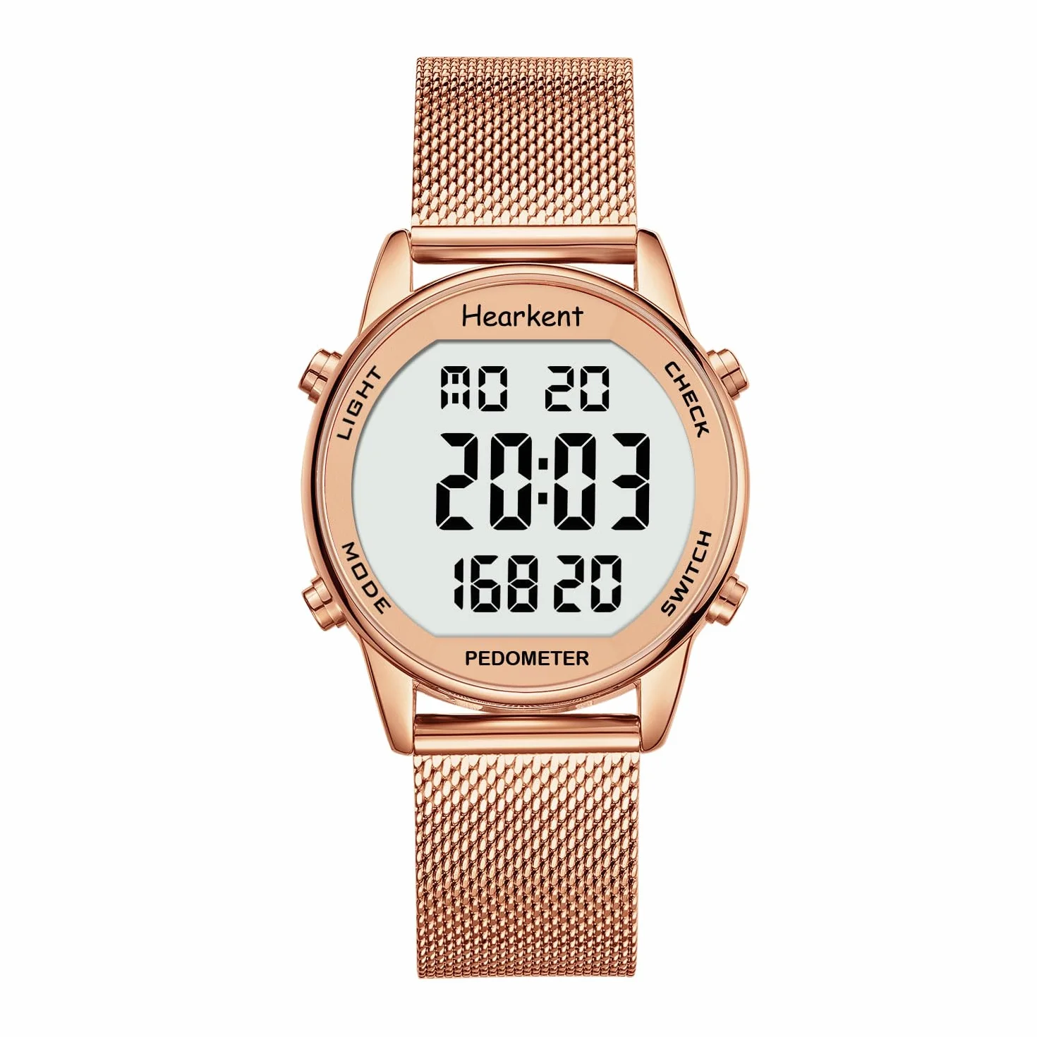 Reloj con podómetro para Caminar, rastreador de Pasos para Mujer con Contador de calorías, Reloj Deportivo Digital Resistente al Agua hasta 30 m, sin Necesidad de Cargar ni de Usar una aplicación
