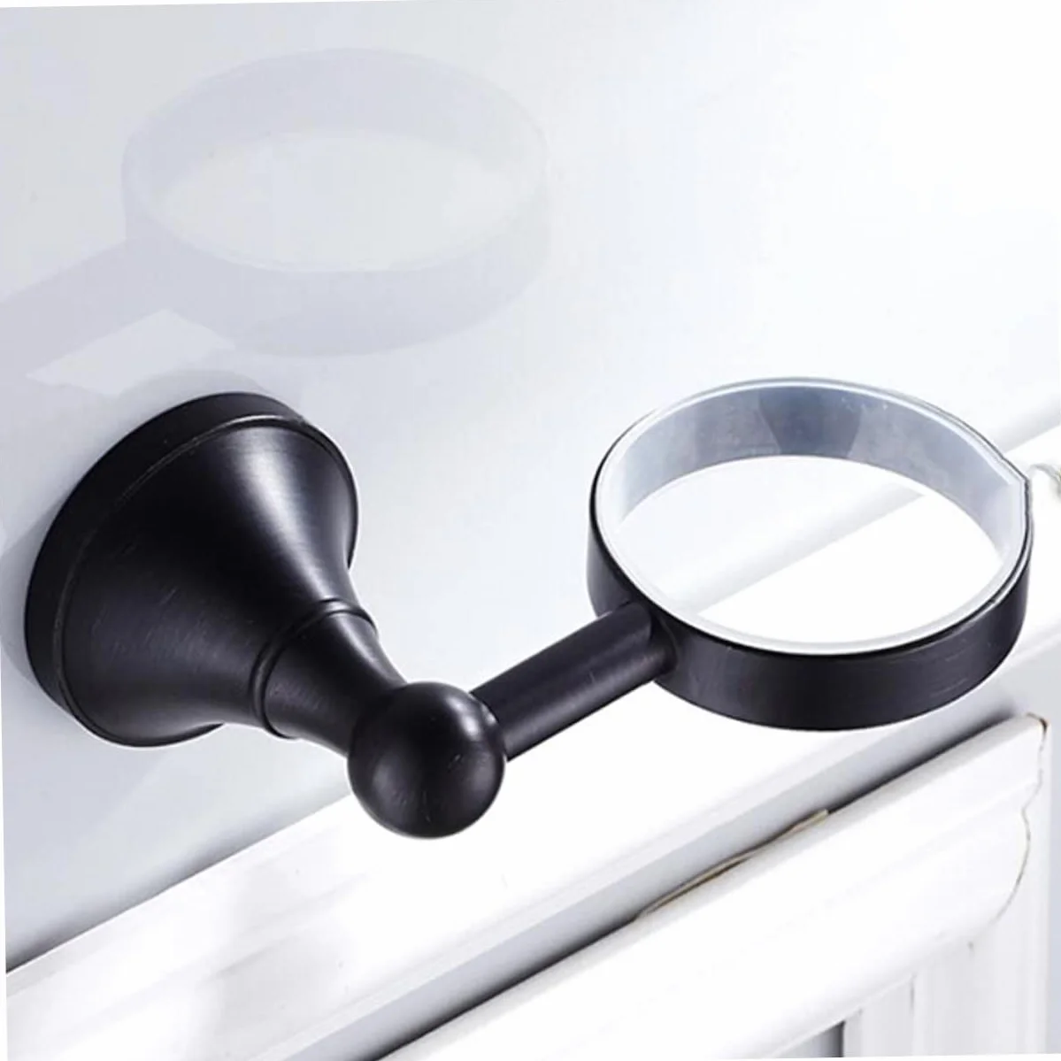 Portavasos Retro De Cerámica Soporte para Vaso De Cepillo De Dientes Individual Accesorios De Baño para Pared para Cocina o Baño