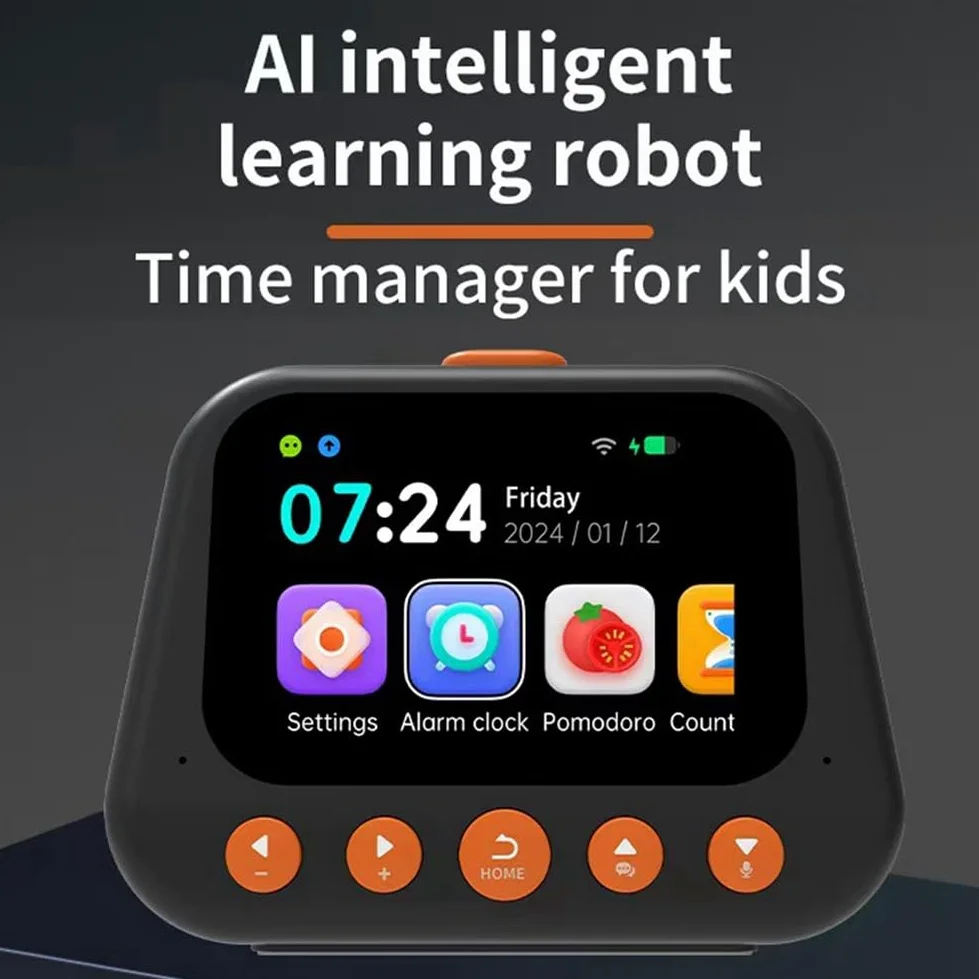Reloj despertador inteligente con IA para niños, multifuncional, máquina de diálogo de voz, gestión del tiempo, reloj autodisciplinado B