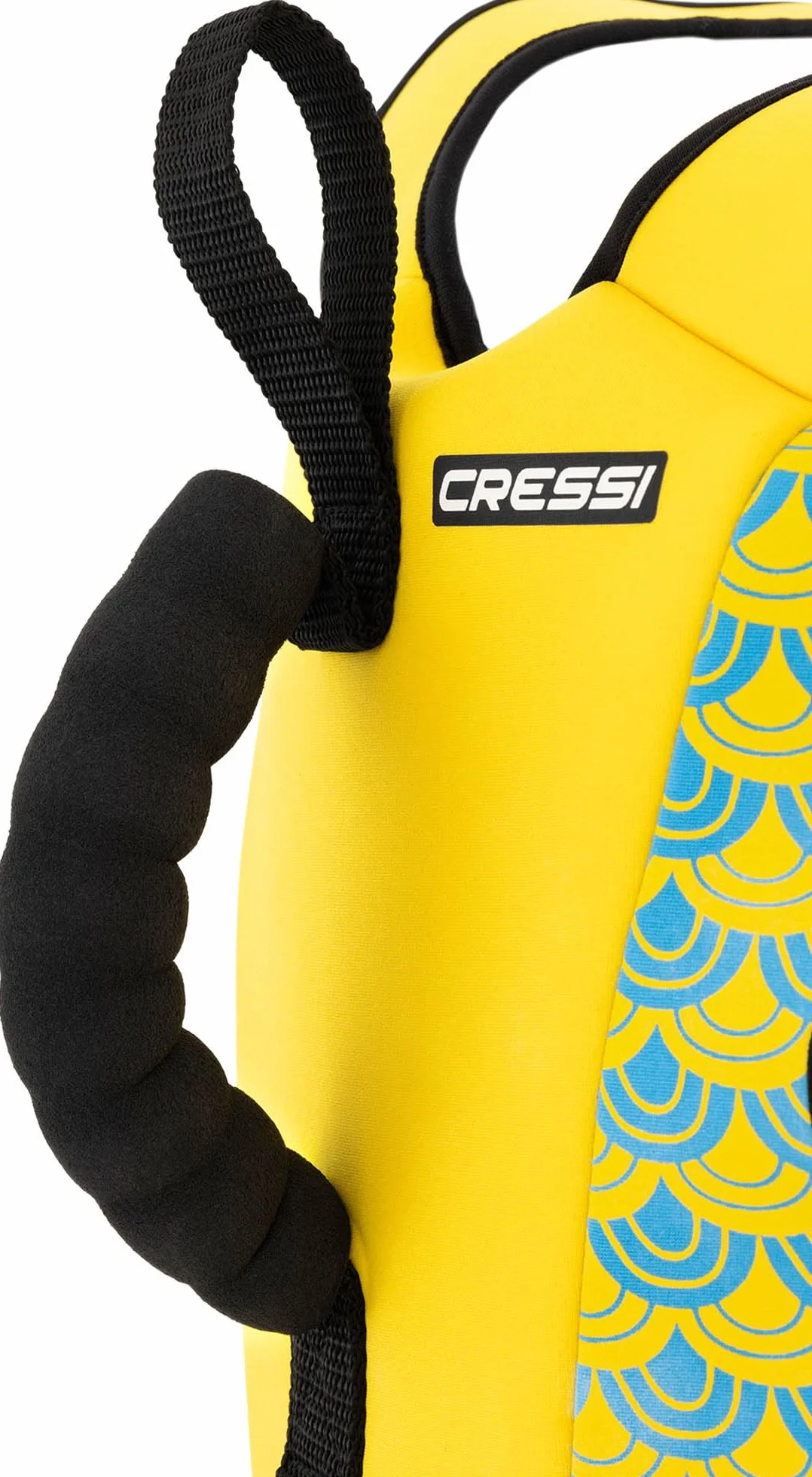 CRESSI Little Turtle Neoprene Swim Vest - Chaleco de Natación para Niños Equipado con Dos Asas - Una Ayuda Excelente para Flotar y Mantener el Equilibrio en el Agua