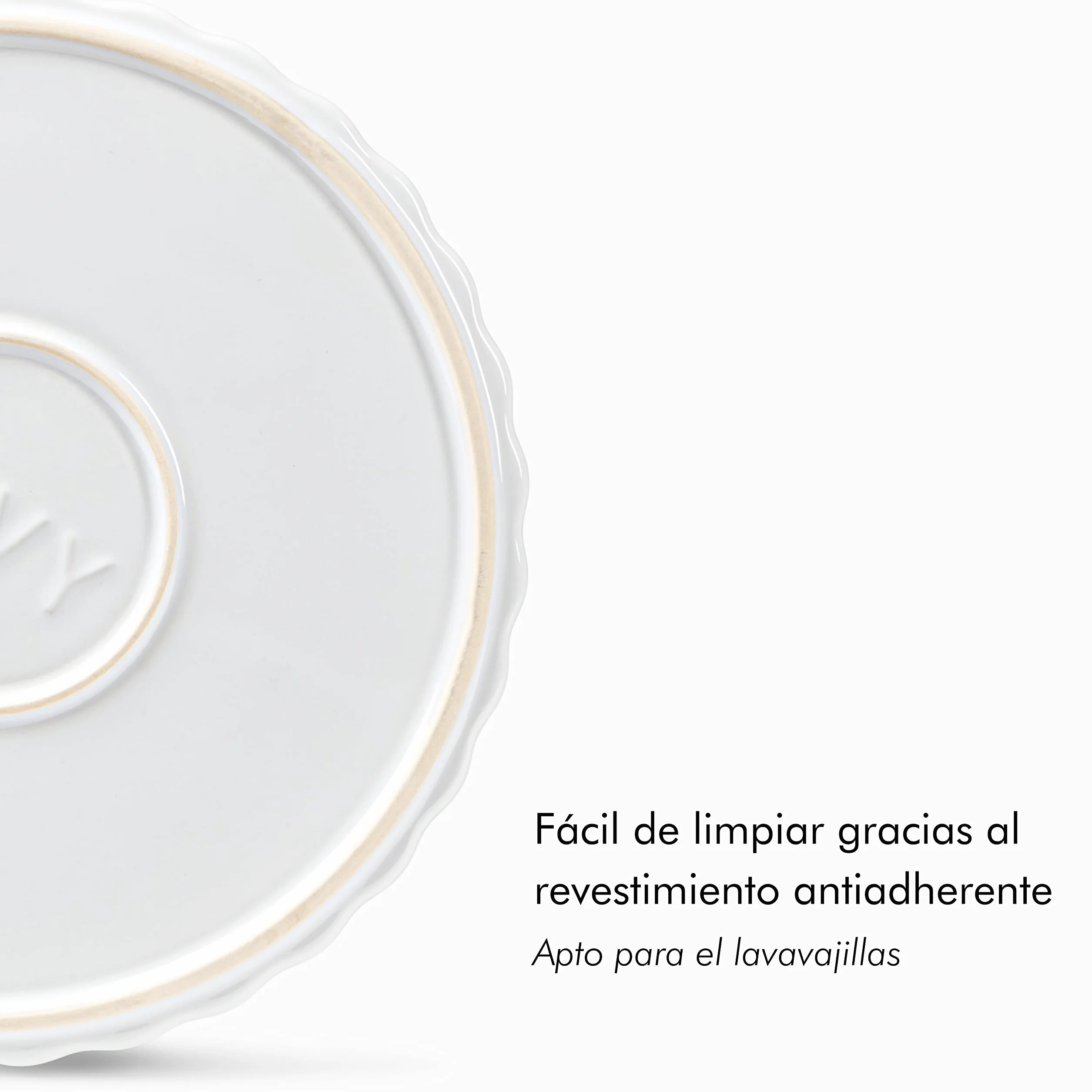 KIVY Molde de Cerámica Antiadherente para Quiche - 28 cm - Redondo - Fuente de Horno Redonda